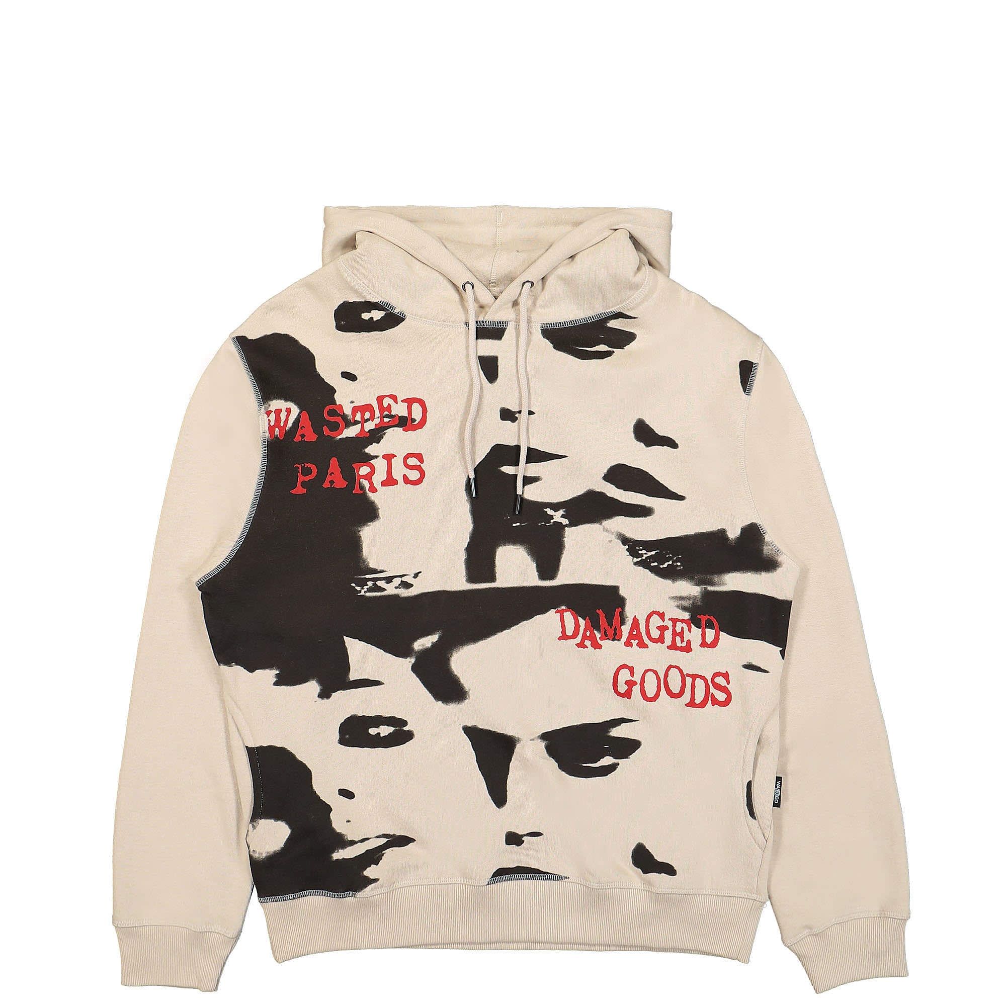 Wasted Paris Side Pocket Damaged Goods Hoodie Sand Hoodies WPSPDGH / Sand | Overkill