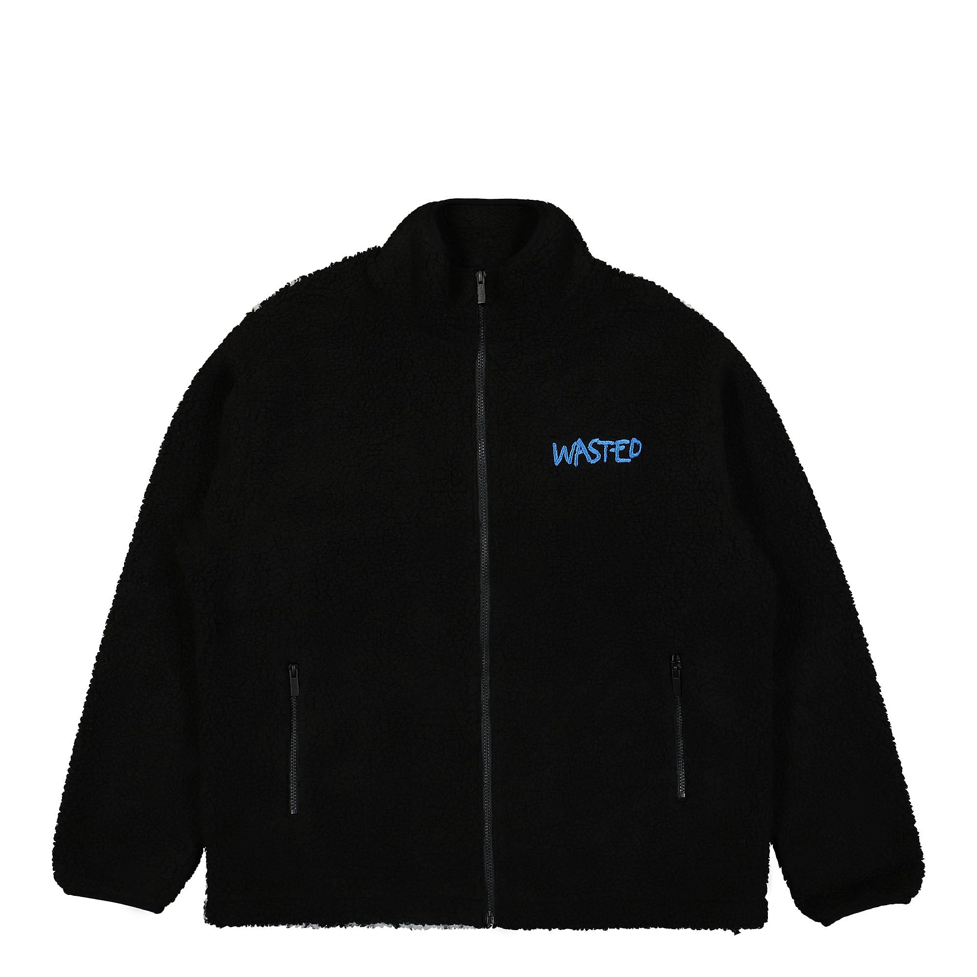 Wasted Paris Pierce Sherpa Jacket Black Jackets WPPSJ | Overkill