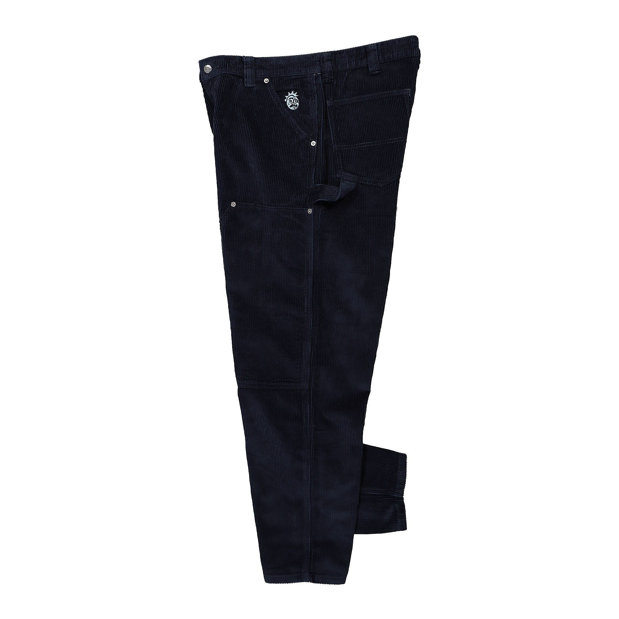 Wasted Paris Hammer Double Knee Corduroy Pant Night Blue Jeans Close-up | Overkill