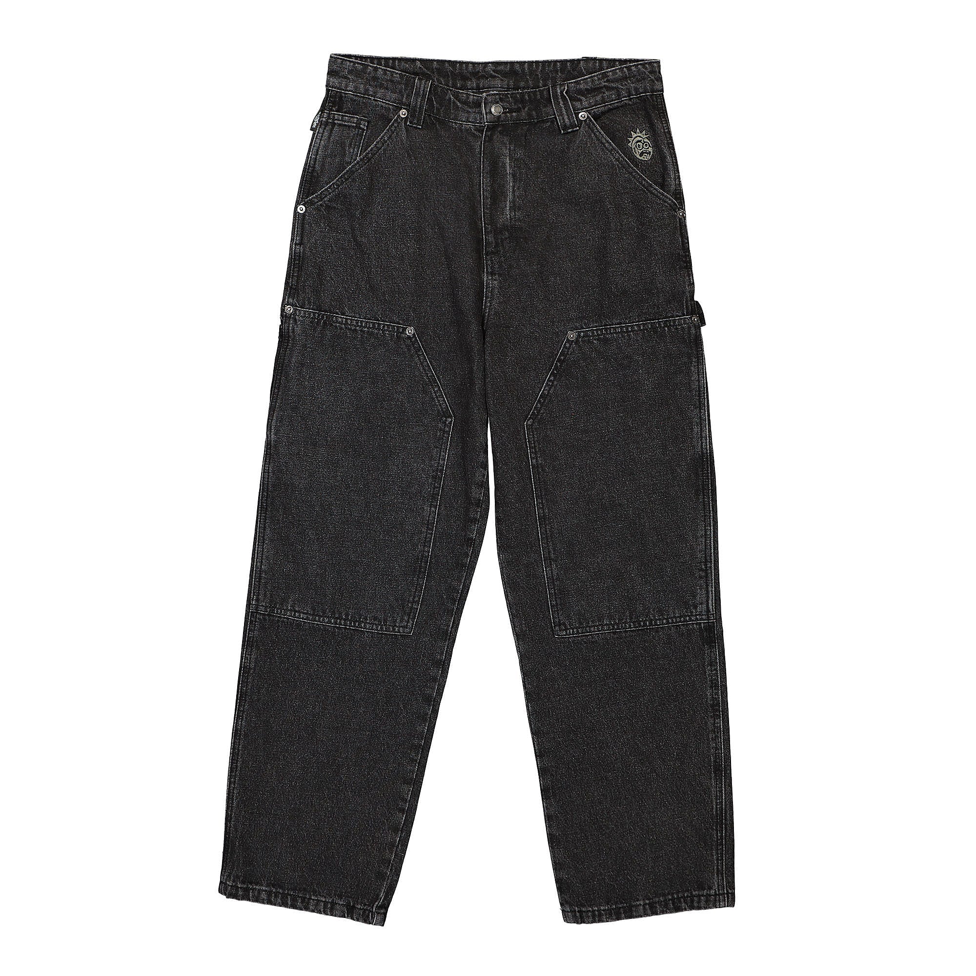 Wasted Paris Hammer Double Knee Pant Faded Black Sweat & Track Pants WPHDKP | Overkill