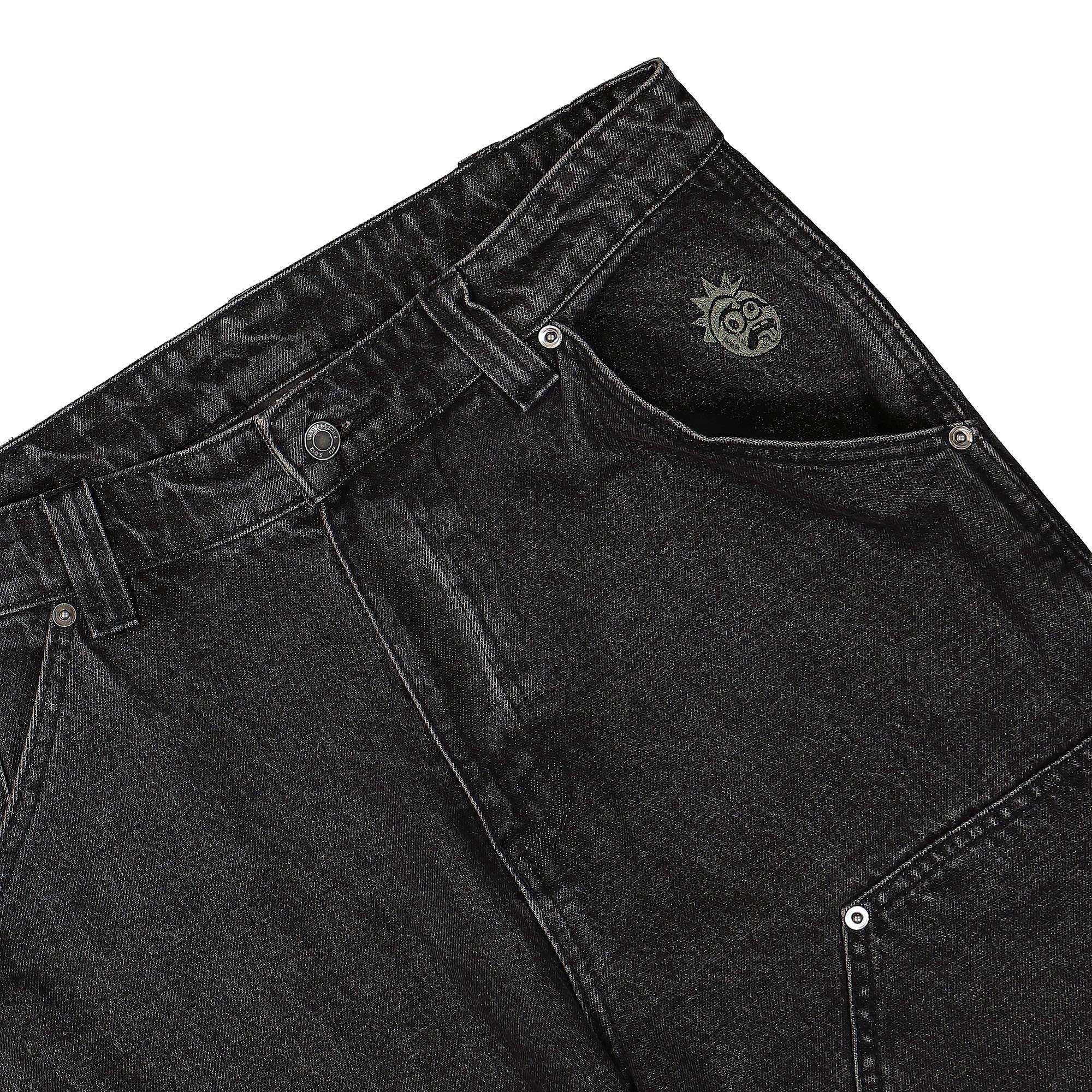 Wasted Paris Hammer Double Knee Pant Faded Black Sweat & Track Pants Detail view 1 | Overkill