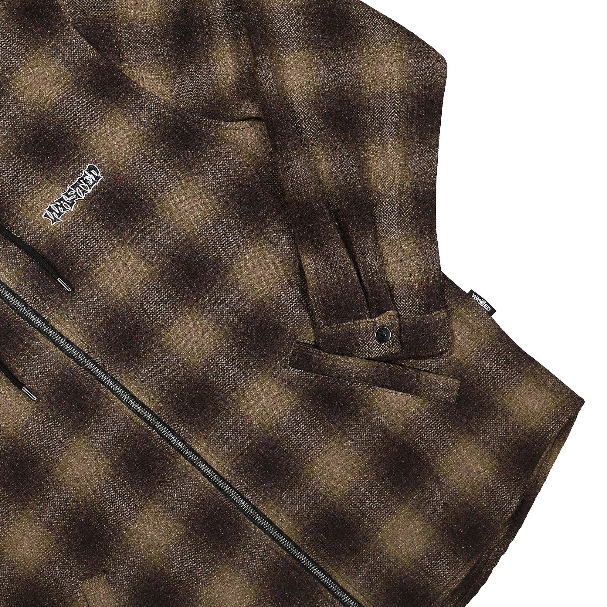 Wasted Paris Shadow Plaid Method Shirt Brown / Black Hoodies Detailfoto | Overkill