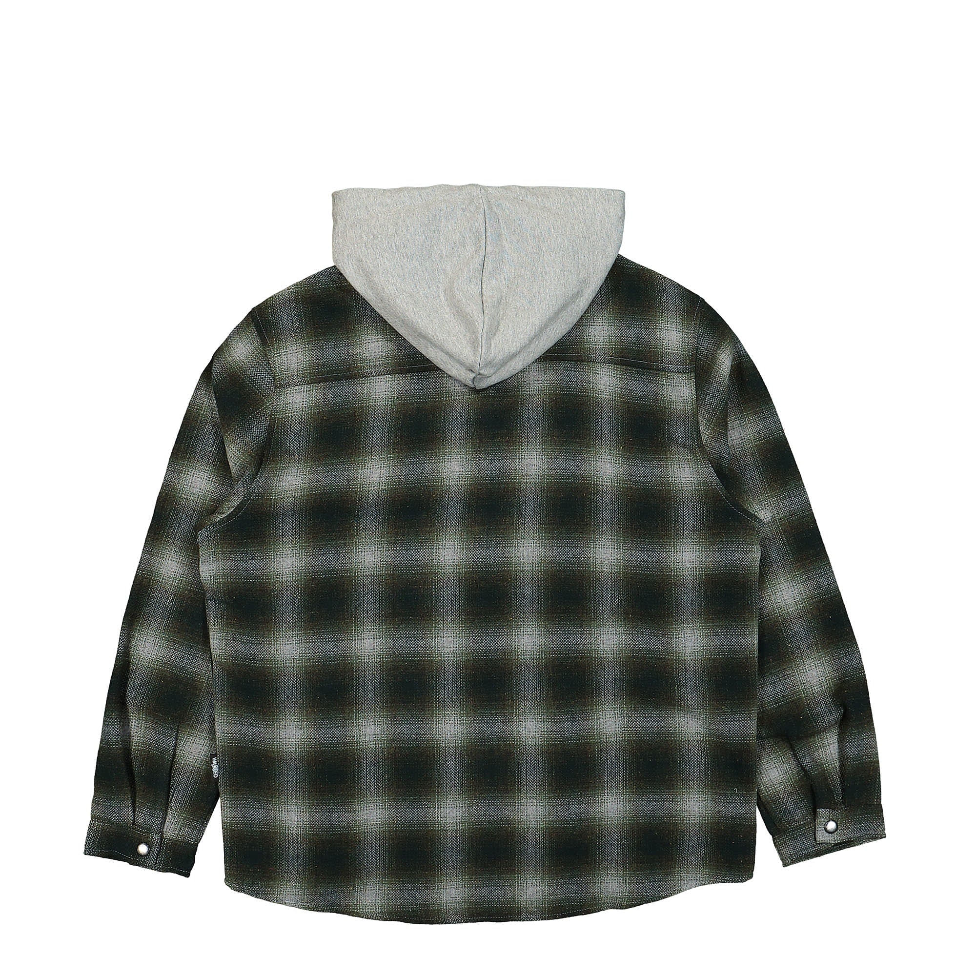 Wasted Paris Shadow Plaid Method Shirt Pine Green / Grey Hoodies Material | Overkill