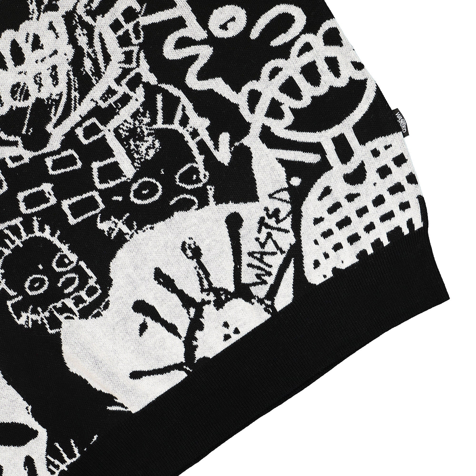 Wasted Paris Damaged Sweater Black Sweatshirts Detailfoto | Overkill