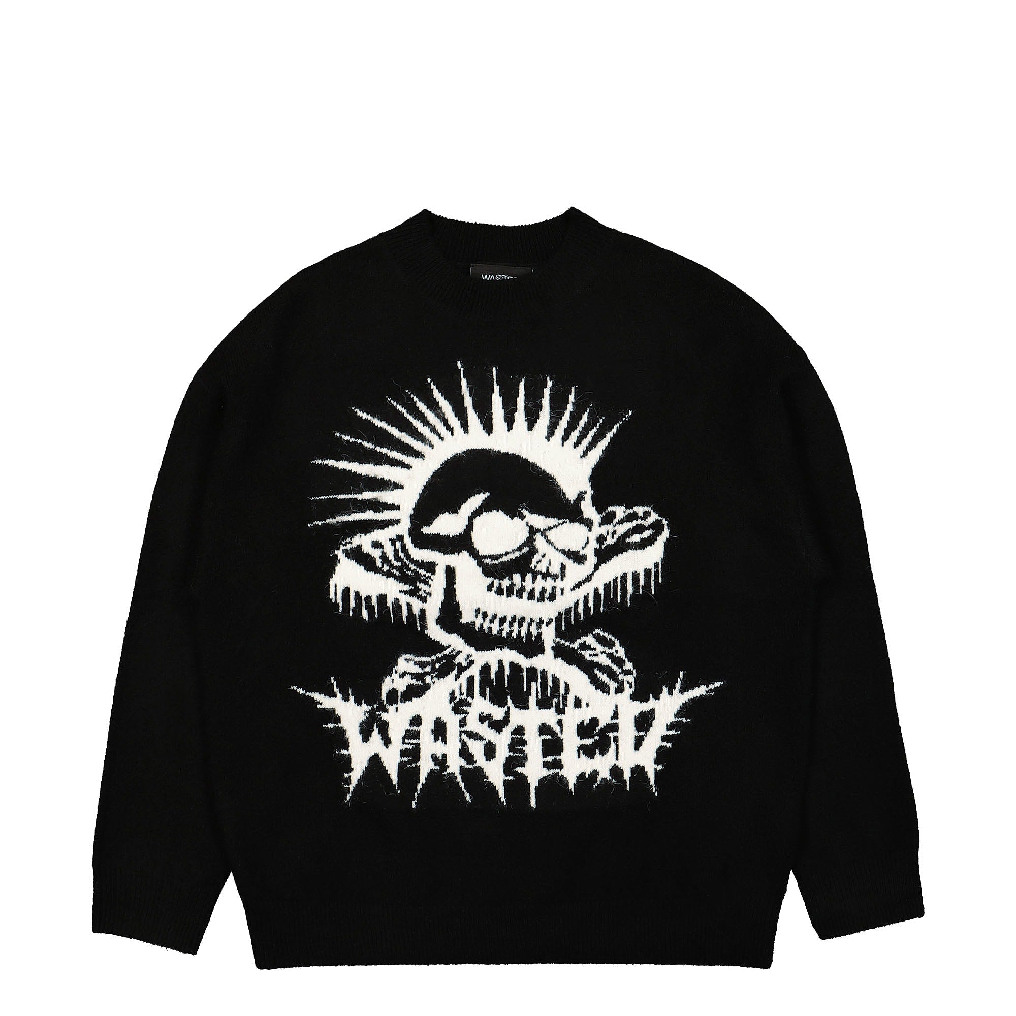 Wasted Paris Mohair Exit Sweater Black Sweatshirts WPMES | Overkill