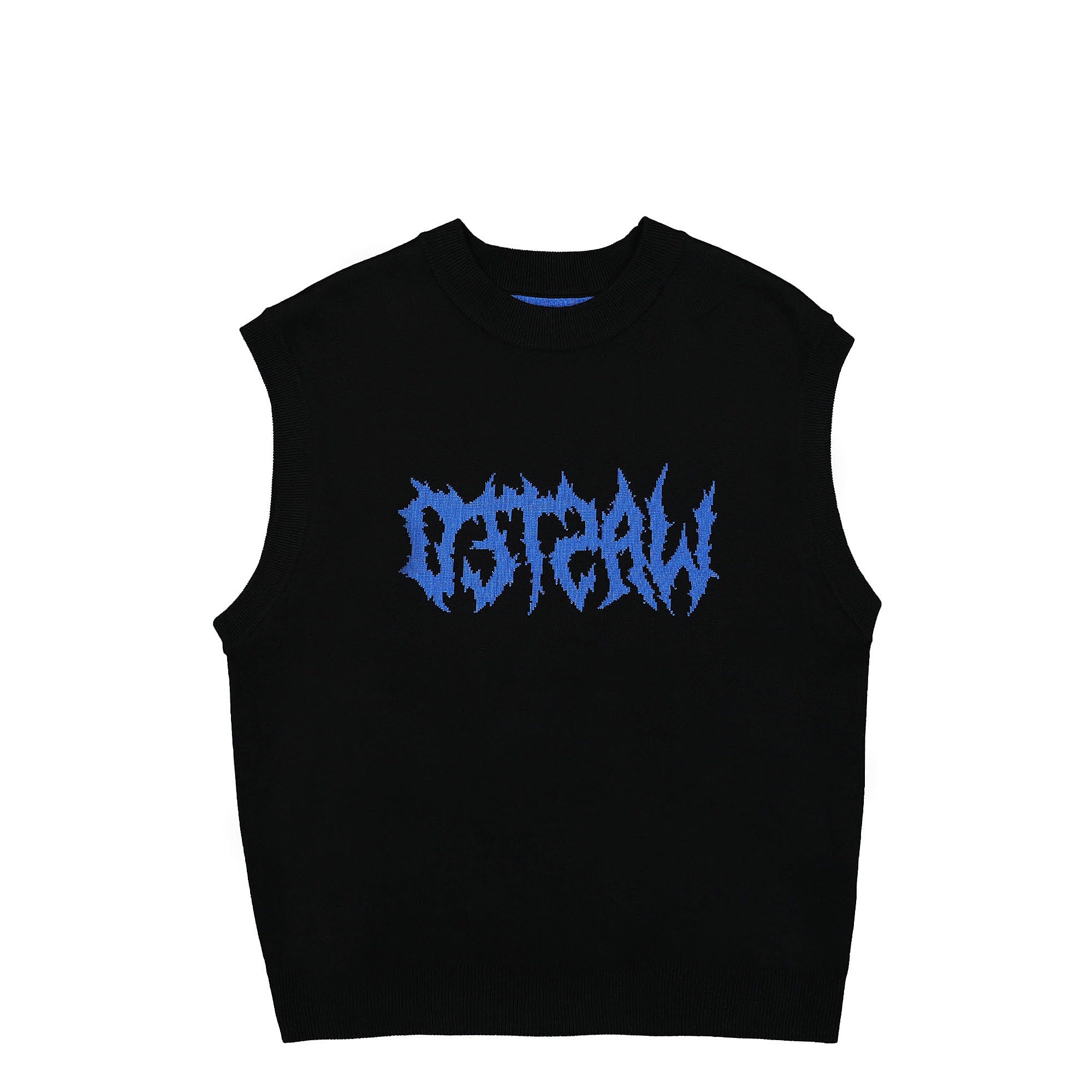 Wasted Paris Razor Reversible Vest Sweater Black / Minor Blue Sweater Vests WPRRVS | Overkill