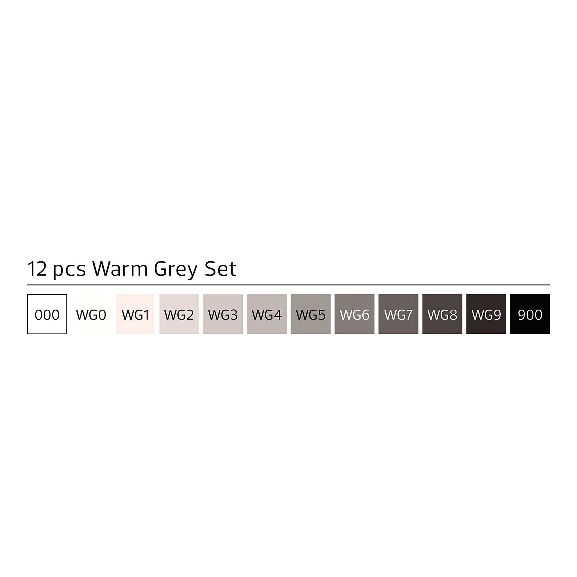 Stylefile marker 12er grey set warm 0 Marker Close-up | Overkill