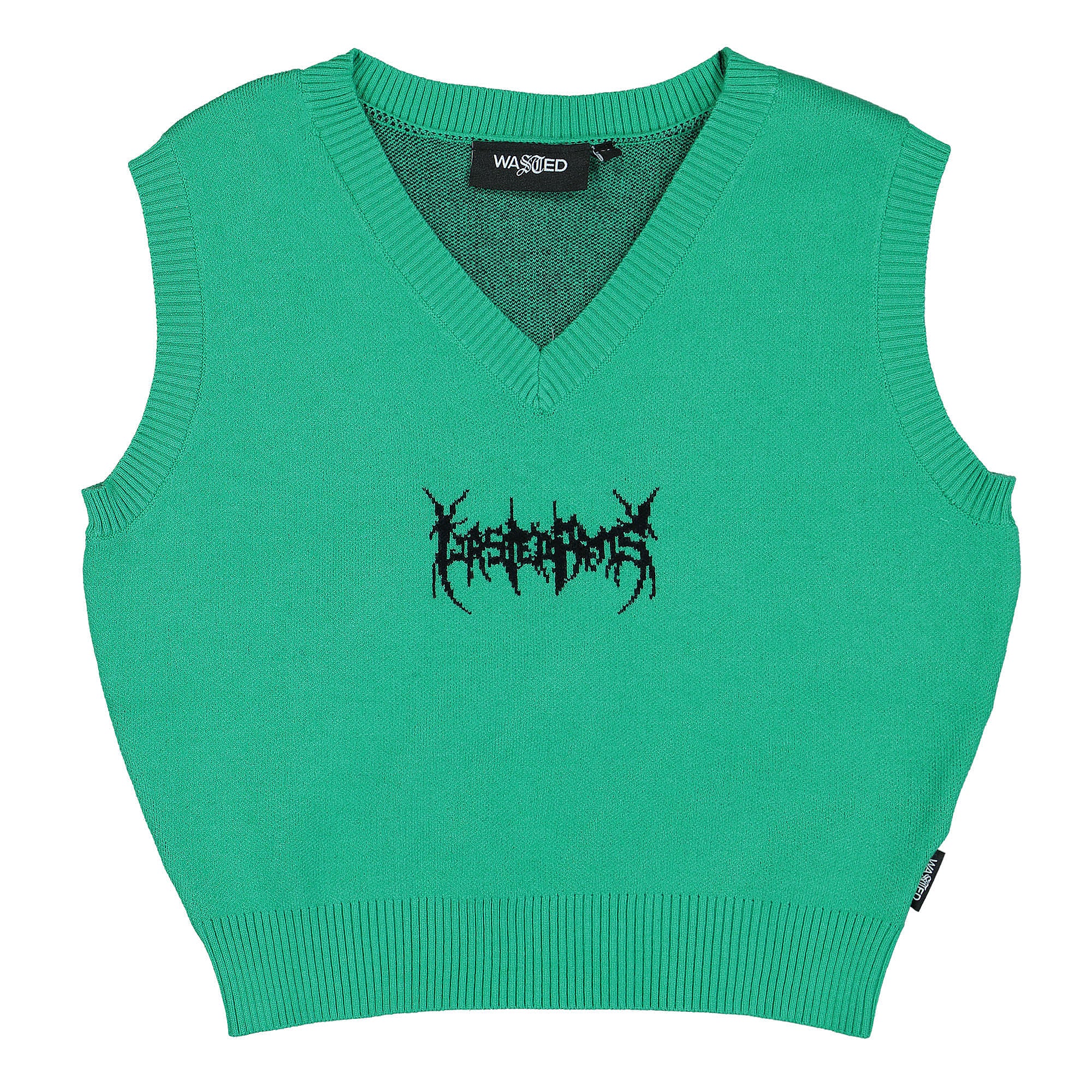 Wasted Paris Wmns Mortem Sweater Vest Spring Green Sweater Vests WPWMSV | Overkill