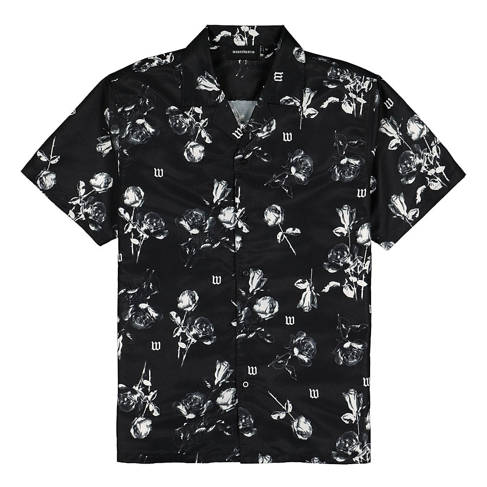 Wasted Paris Allover Charming Shirt Black Shirts WPACS | Overkill