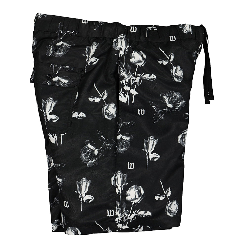 Wasted Paris Allover Charming Short Black Shorts Close-up | Overkill
