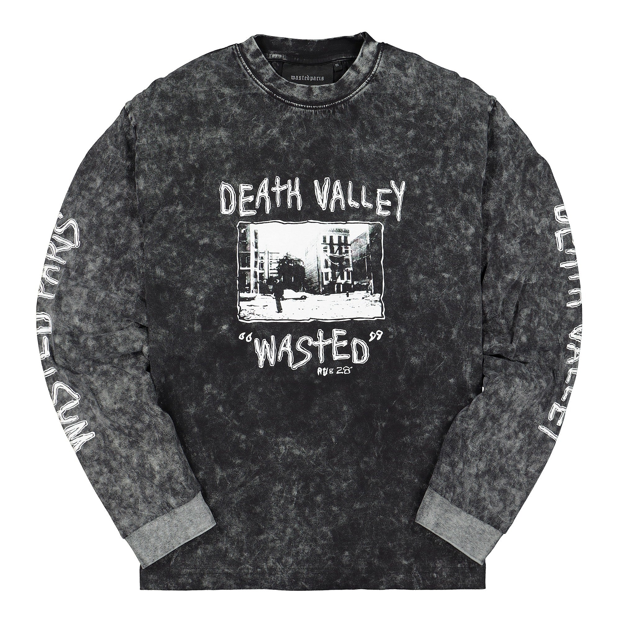 Wasted Paris Death Valley Longsleeve Tee Washed Black Longsleeves | Overkill