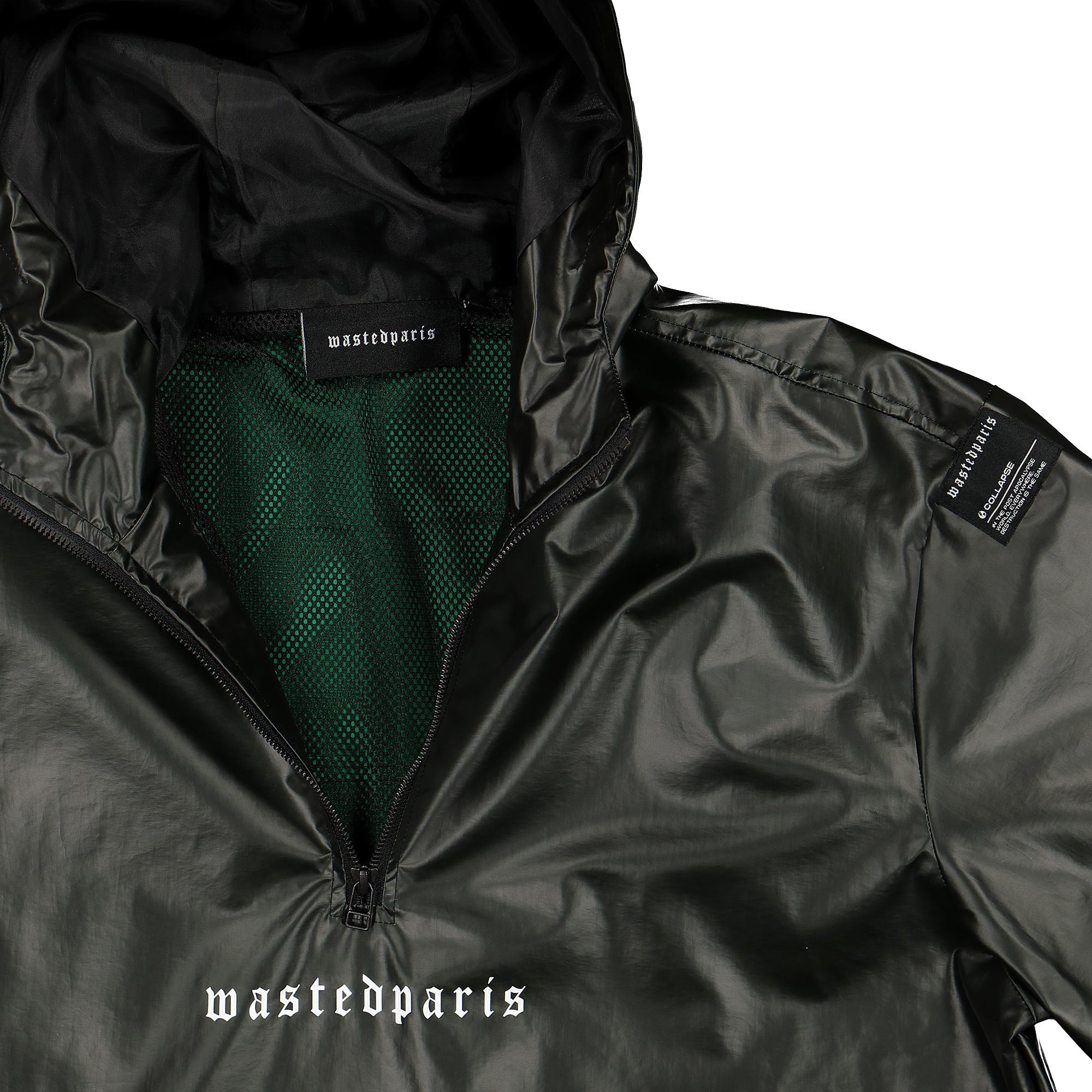 Wasted Paris Heat Windbreaker Black / Green Windbreaker Detailfoto | Overkill