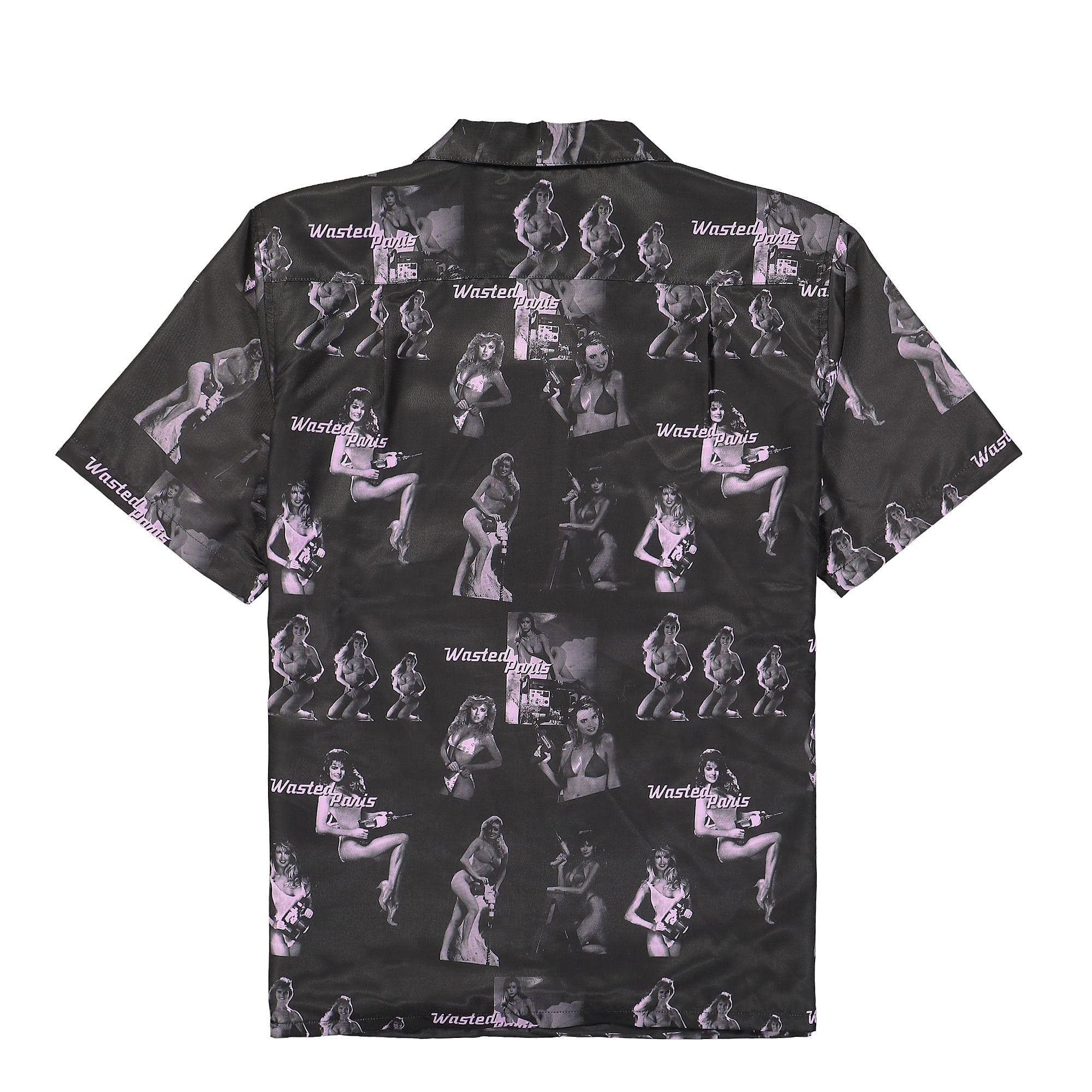 Wasted Paris Allover Miami Shirt Black Shirts Material | Overkill