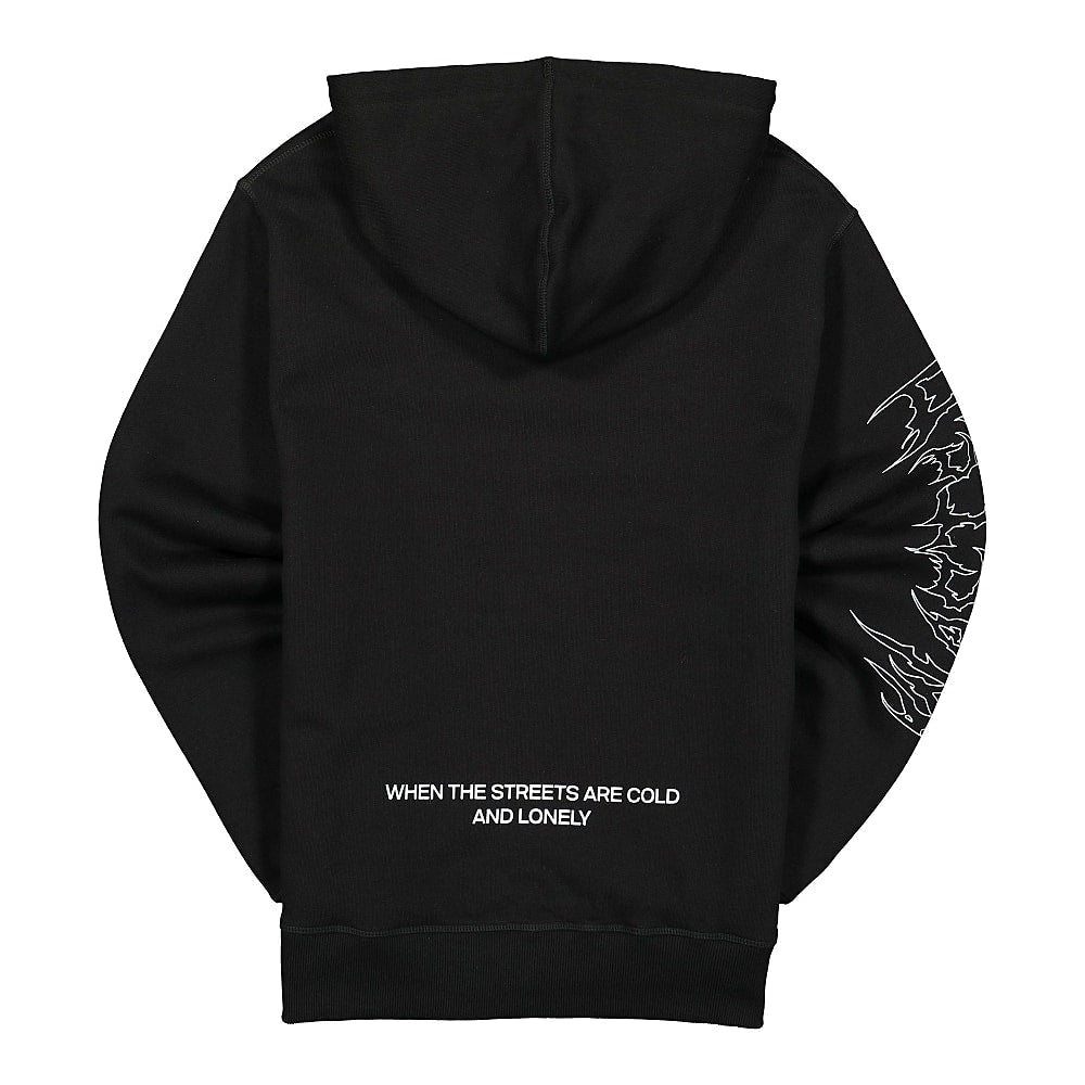 Wasted Paris Cold Streets Hoodie Black Hoodies Material | Overkill