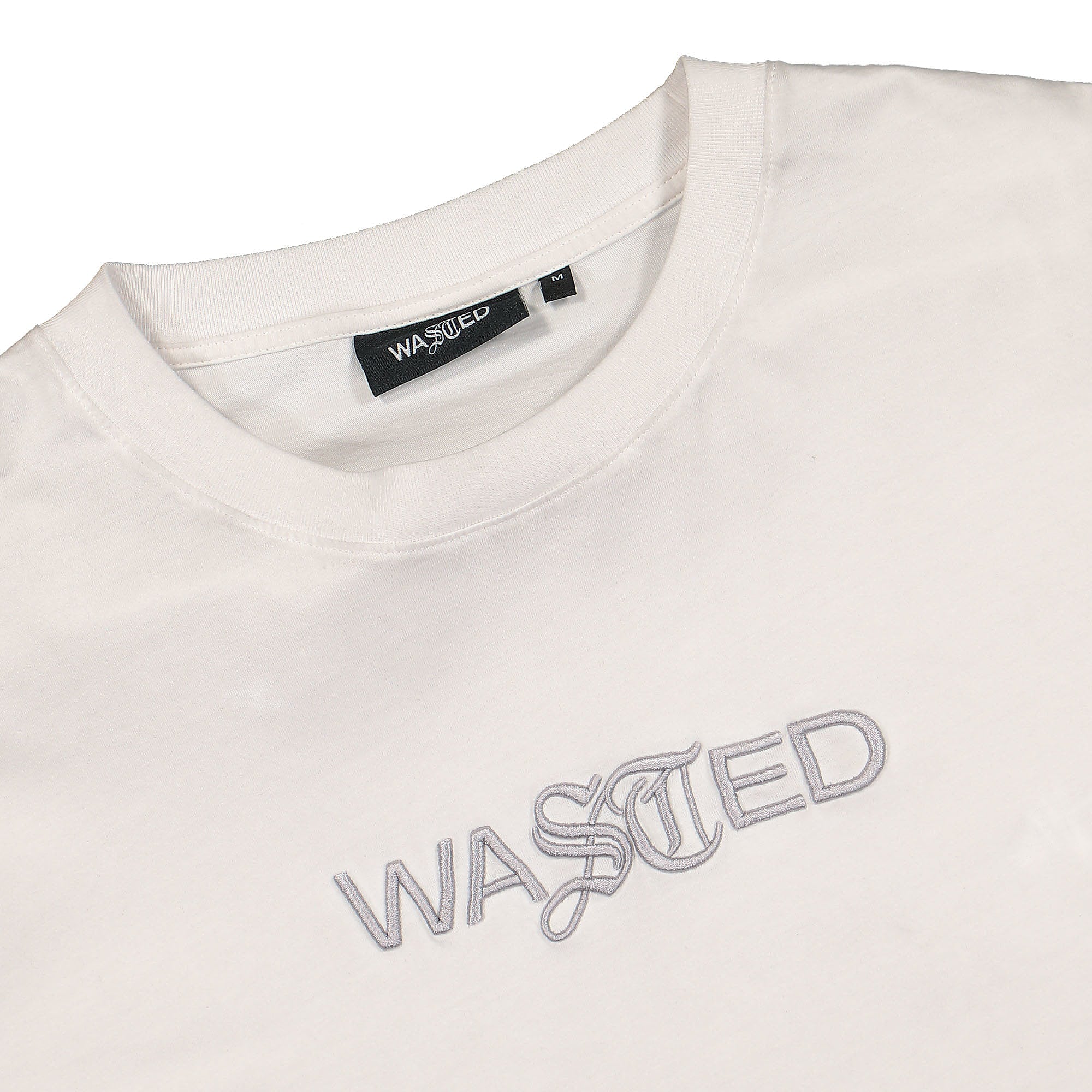 Wasted Paris Chill Signature T-Shirt Faded Fog T-Shirts Close-up | Overkill