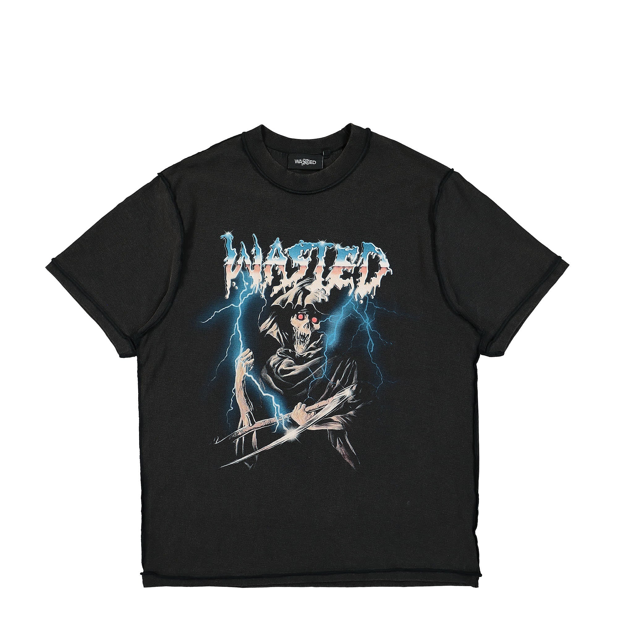 Wasted Paris Corps Upside Down T-Shirt Faded Black T-Shirts WPCUD | Overkill