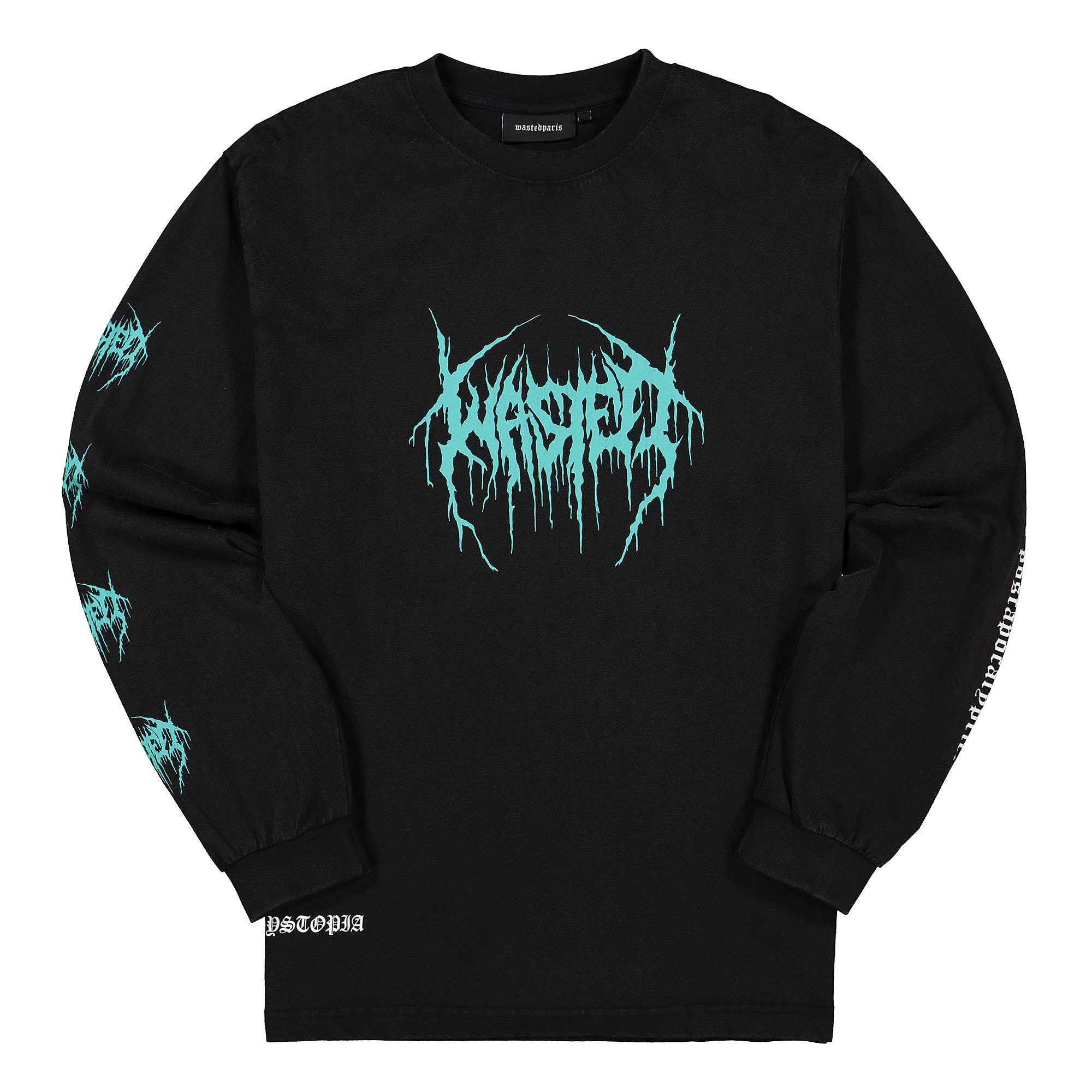 Wasted Paris Dystopia Faded Longsleeve Black Longsleeves WPDFTS | Overkill