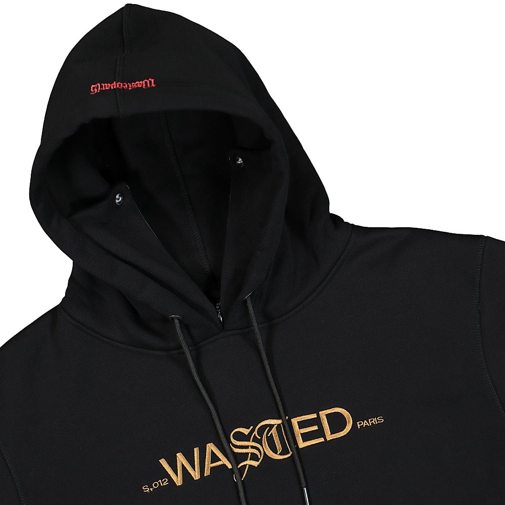 Wasted Paris Essential Hoodie Black 2 Hoodies Close-up | Overkill