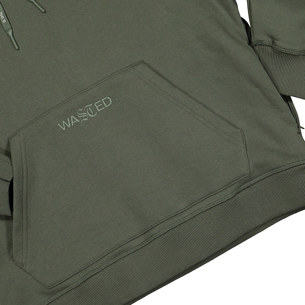 Wasted Paris Essential Hoodie Slate Green Hoodies Detail view 1 | Overkill