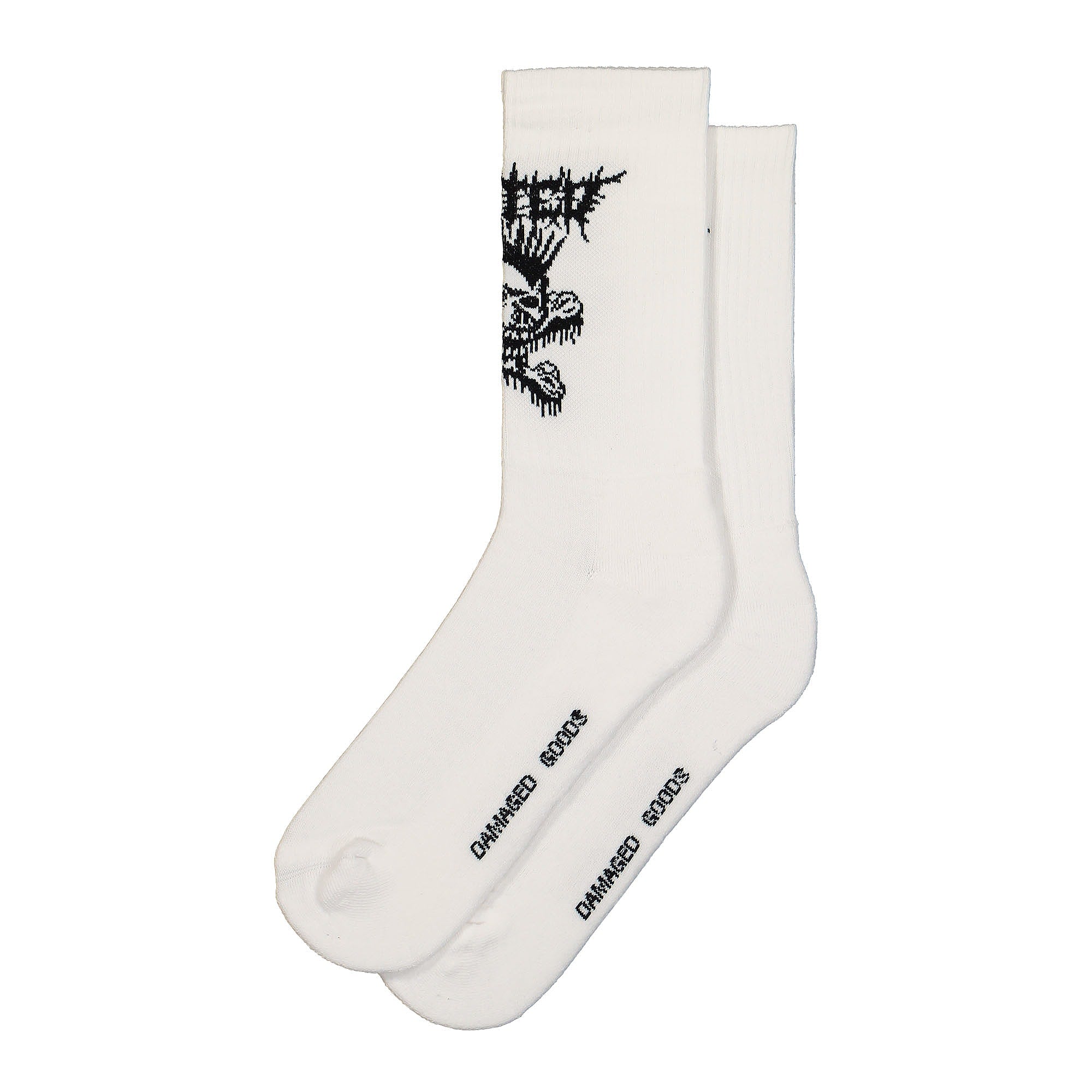 Wasted Paris Exit Socks White Socks WPES | Overkill