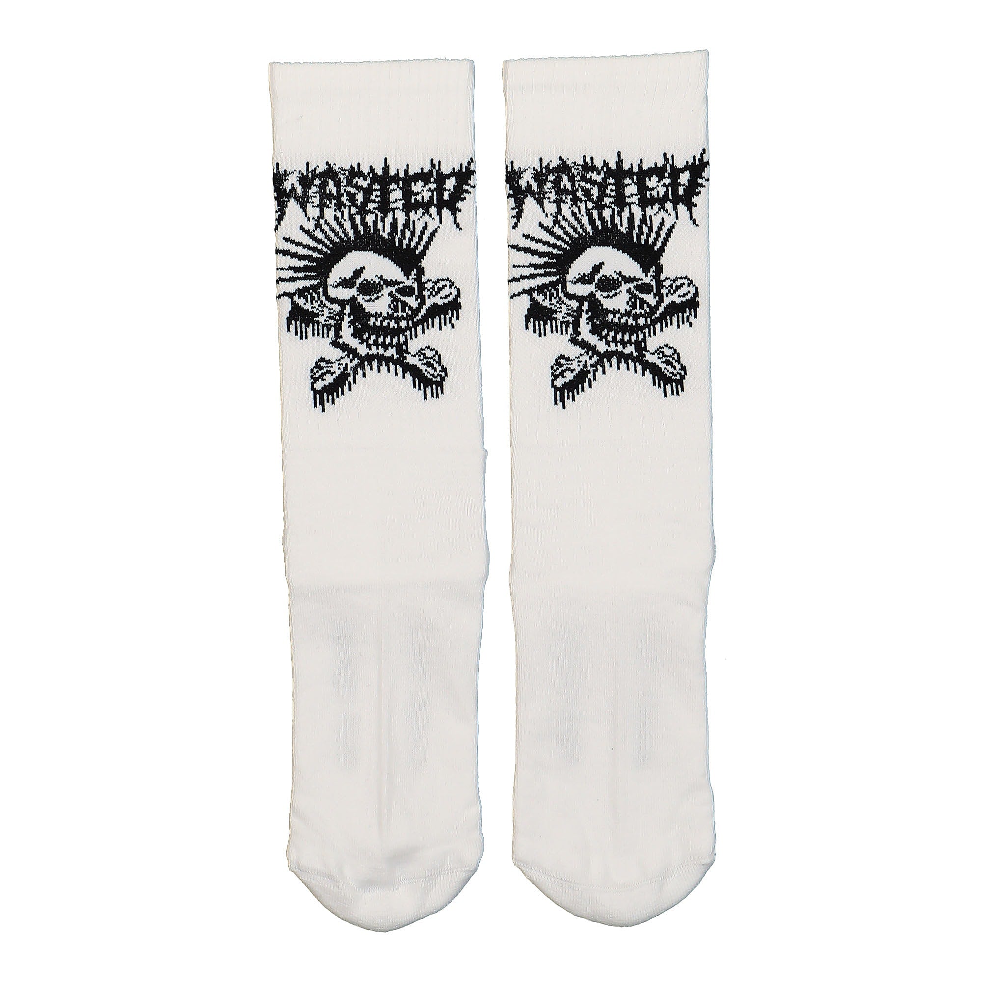 Wasted Paris Exit Socks White Socks Close-up | Overkill