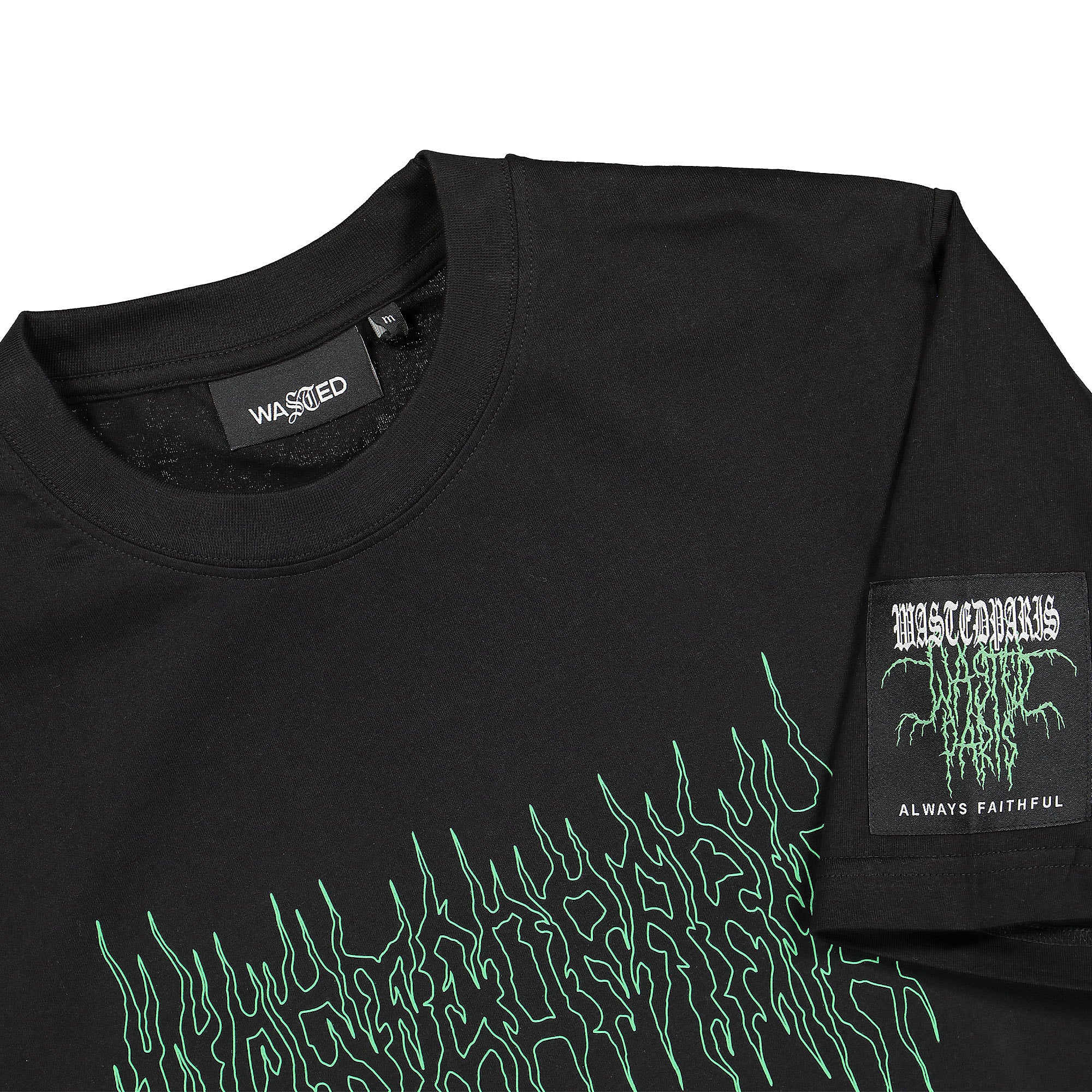 Wasted Paris Fire Cult T-Shirt Black T-Shirts Close-up | Overkill