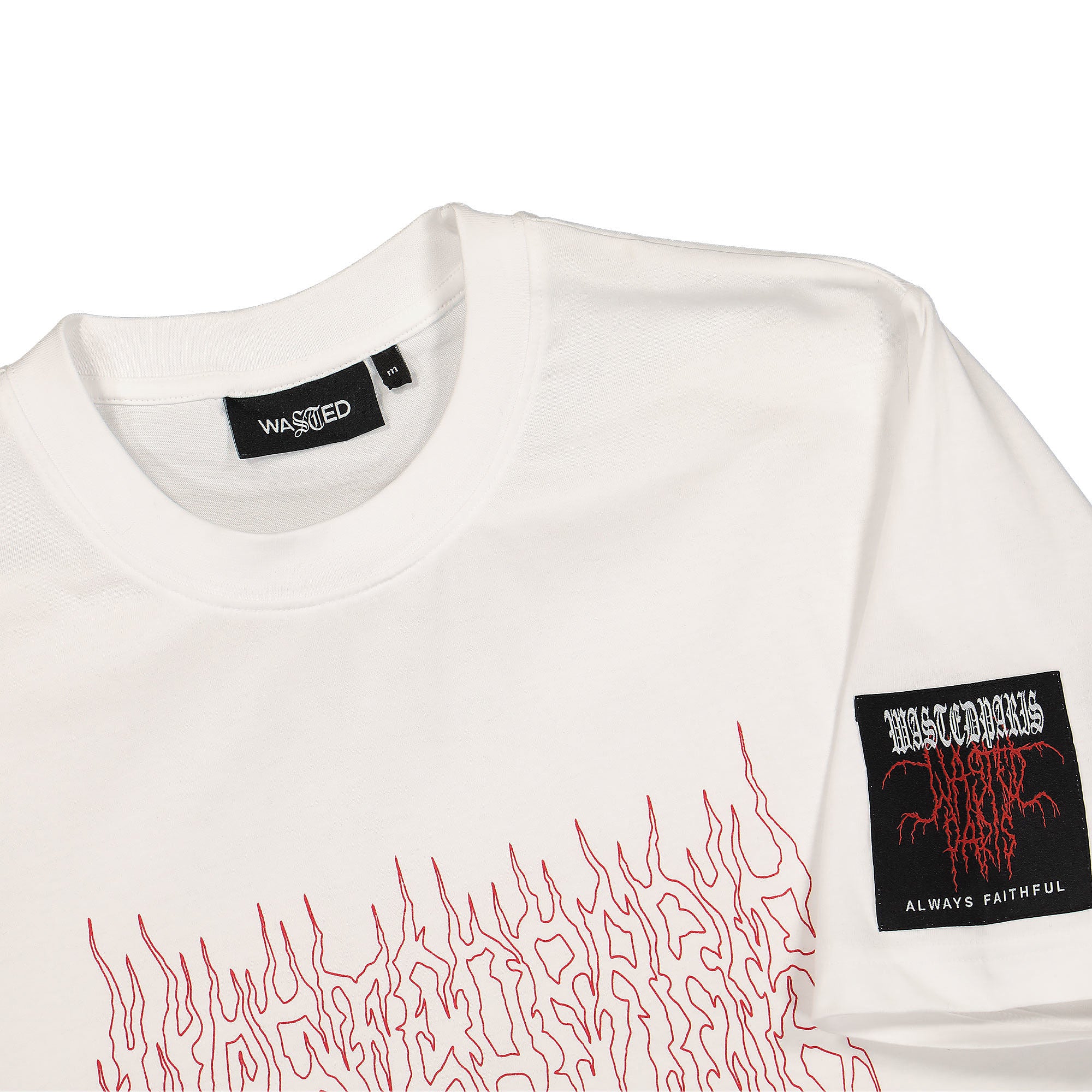 Wasted Paris Fire Cult T-Shirt White T-Shirts Close-up | Overkill