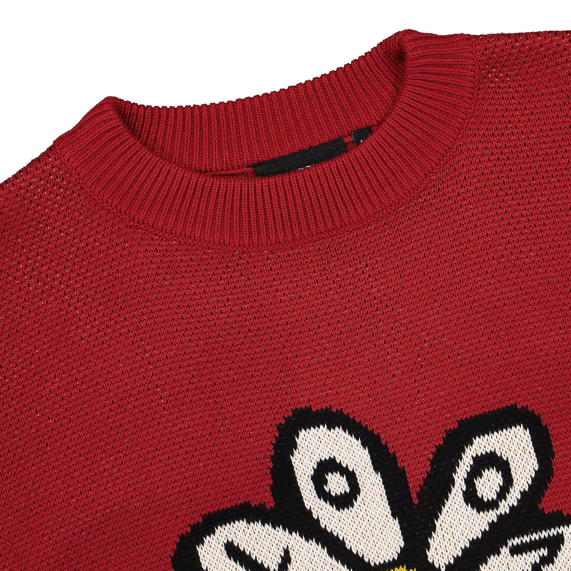 Wasted Paris In Bloom Sweater Chili Red Sweatshirts Close-up | Overkill