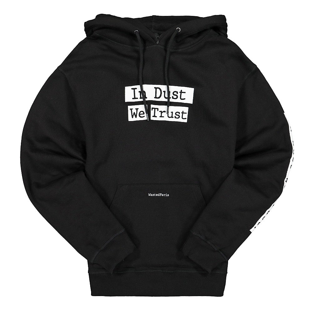 Wasted Paris In Dust We Trust Hoodie Black Hoodies WPIDWTH | Overkill