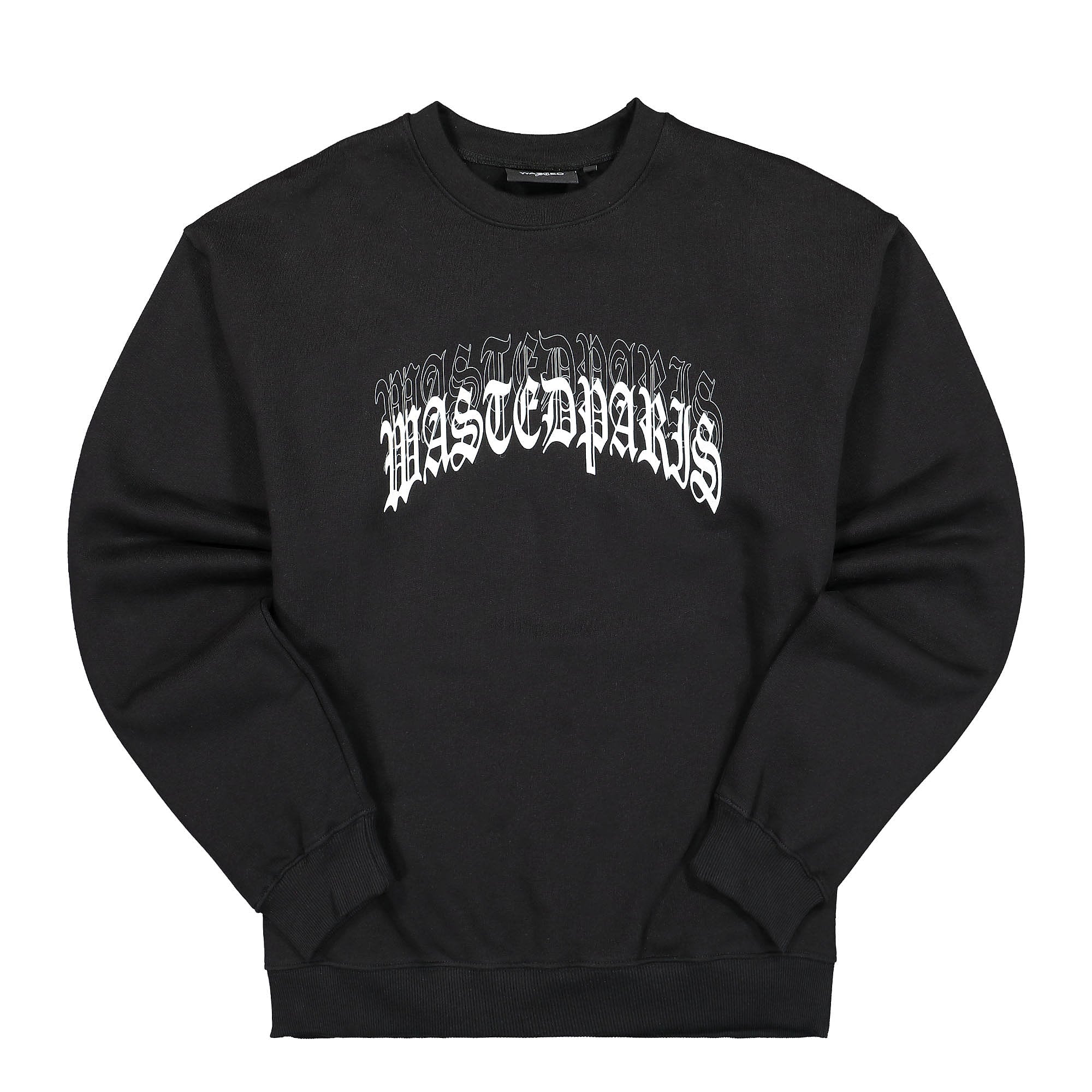 Wasted Paris Kingdom Crew Neck Black Sweatshirts WPKCN | Overkill