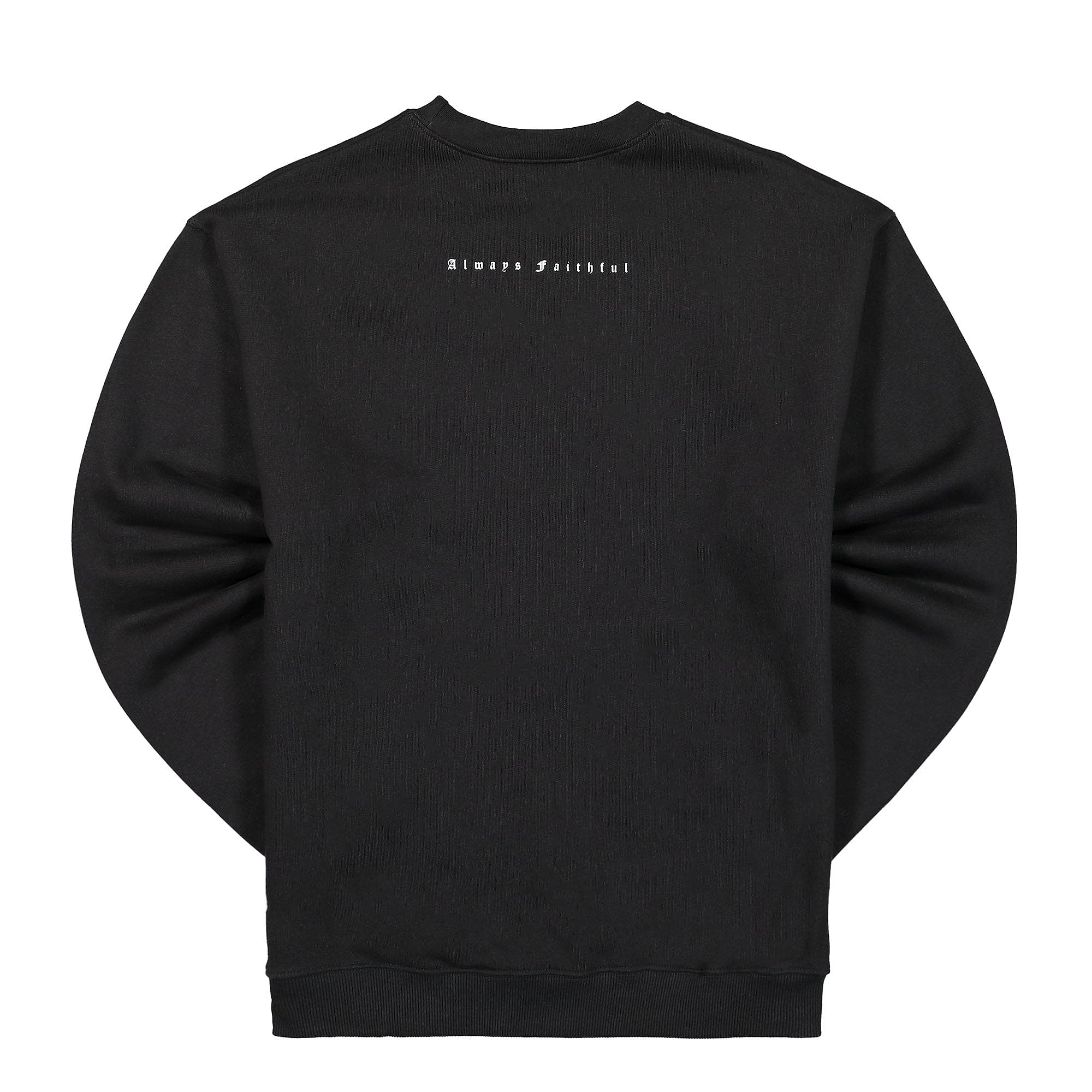 Wasted Paris Kingdom Crew Neck Black Sweatshirts Material | Overkill