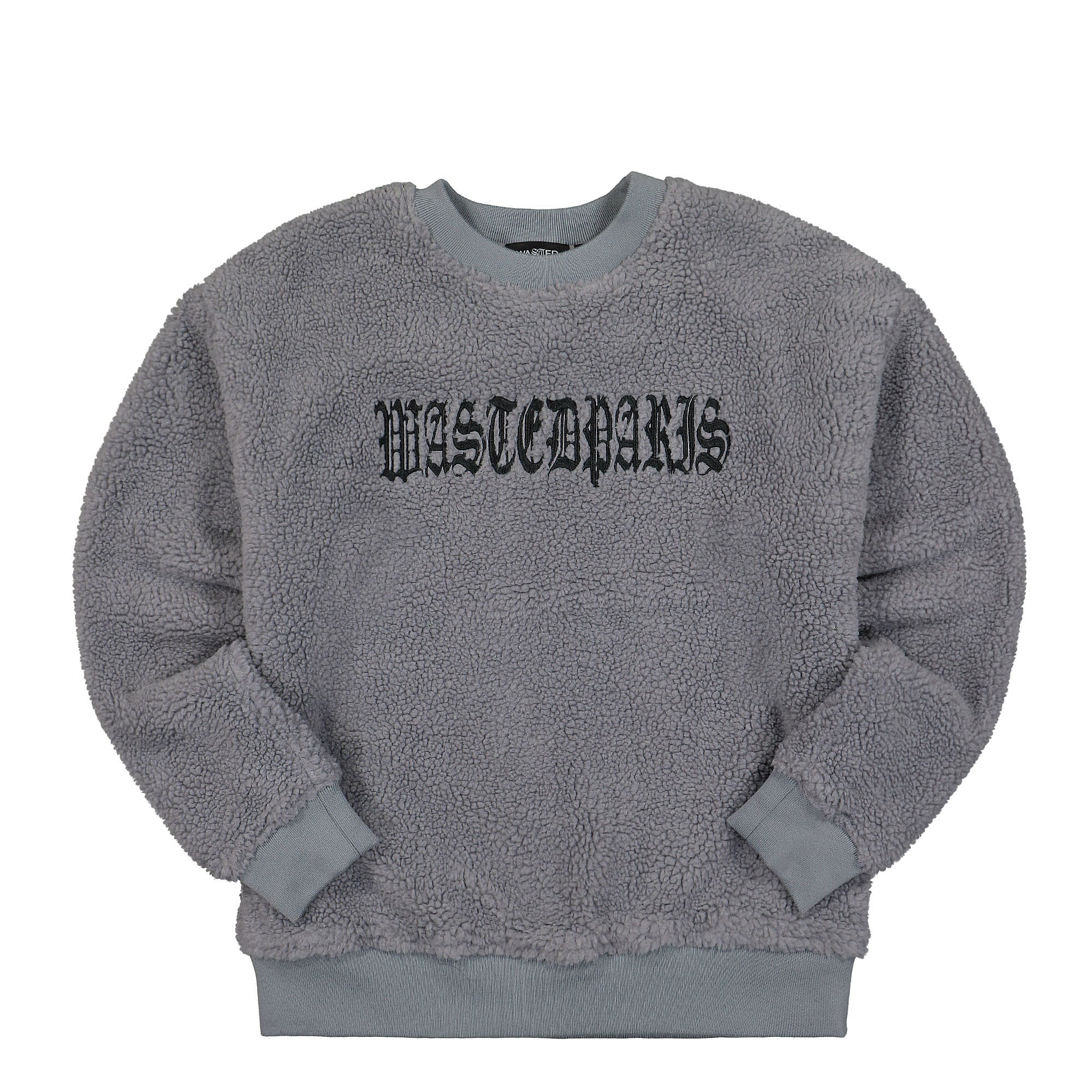 Wasted Paris Kingdom Sherpa Crew Neck Dark Grey Sweatshirts FW2122 | Overkill