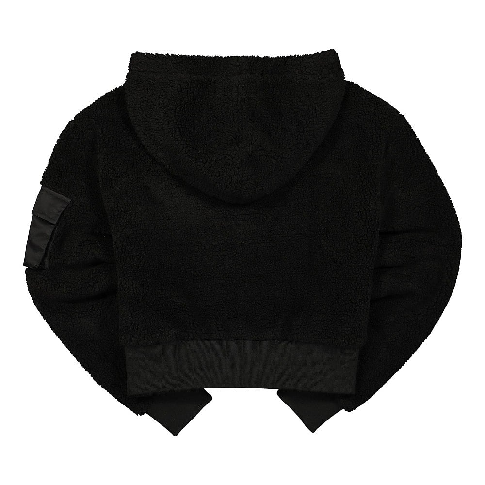 Wasted Paris Mountain Sherpa Hoodie Black Hoodies Material | Overkill