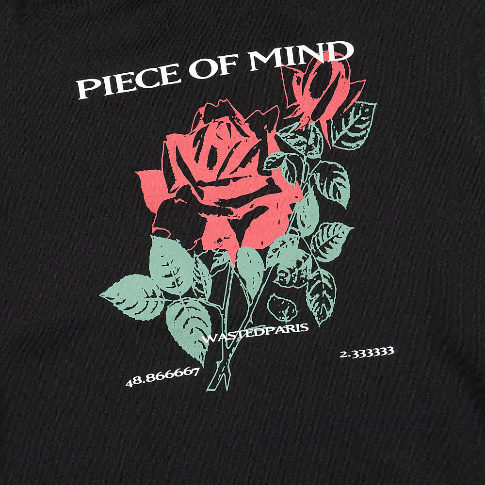 Wasted Paris Piece Of Mind Hoodie Black Hoodies Detail view 1 | Overkill
