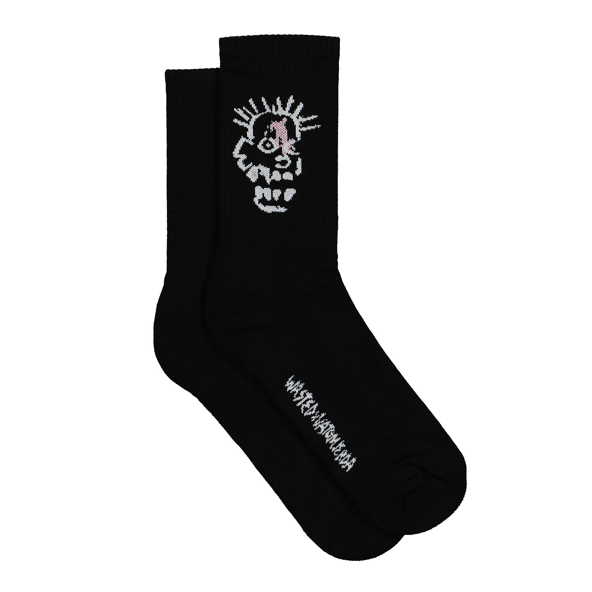 Wasted Paris Skull Hell Socks Black Socks Material | Overkill