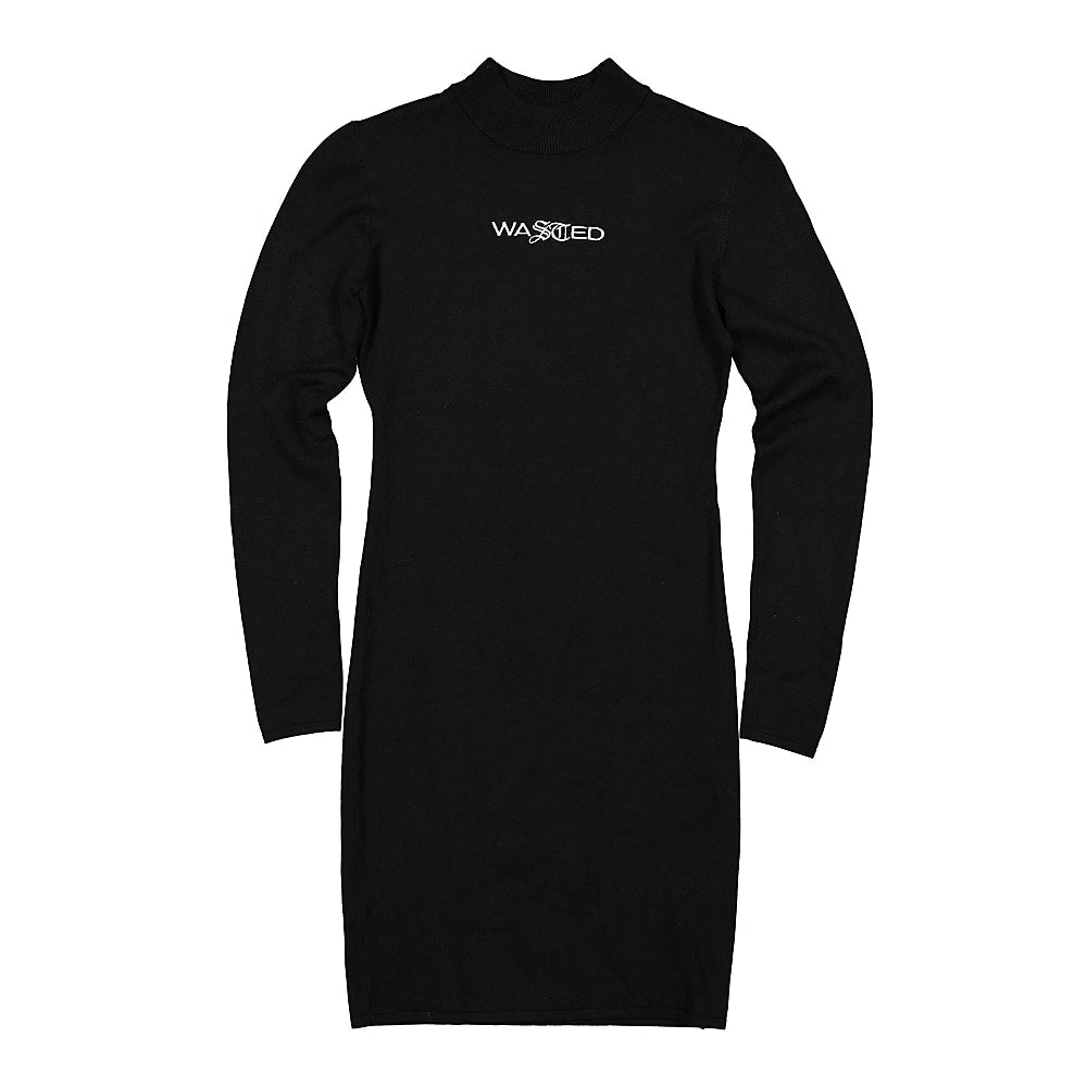 Wasted Paris Signature Knit Dress Black Dresses WPSKD | Overkill
