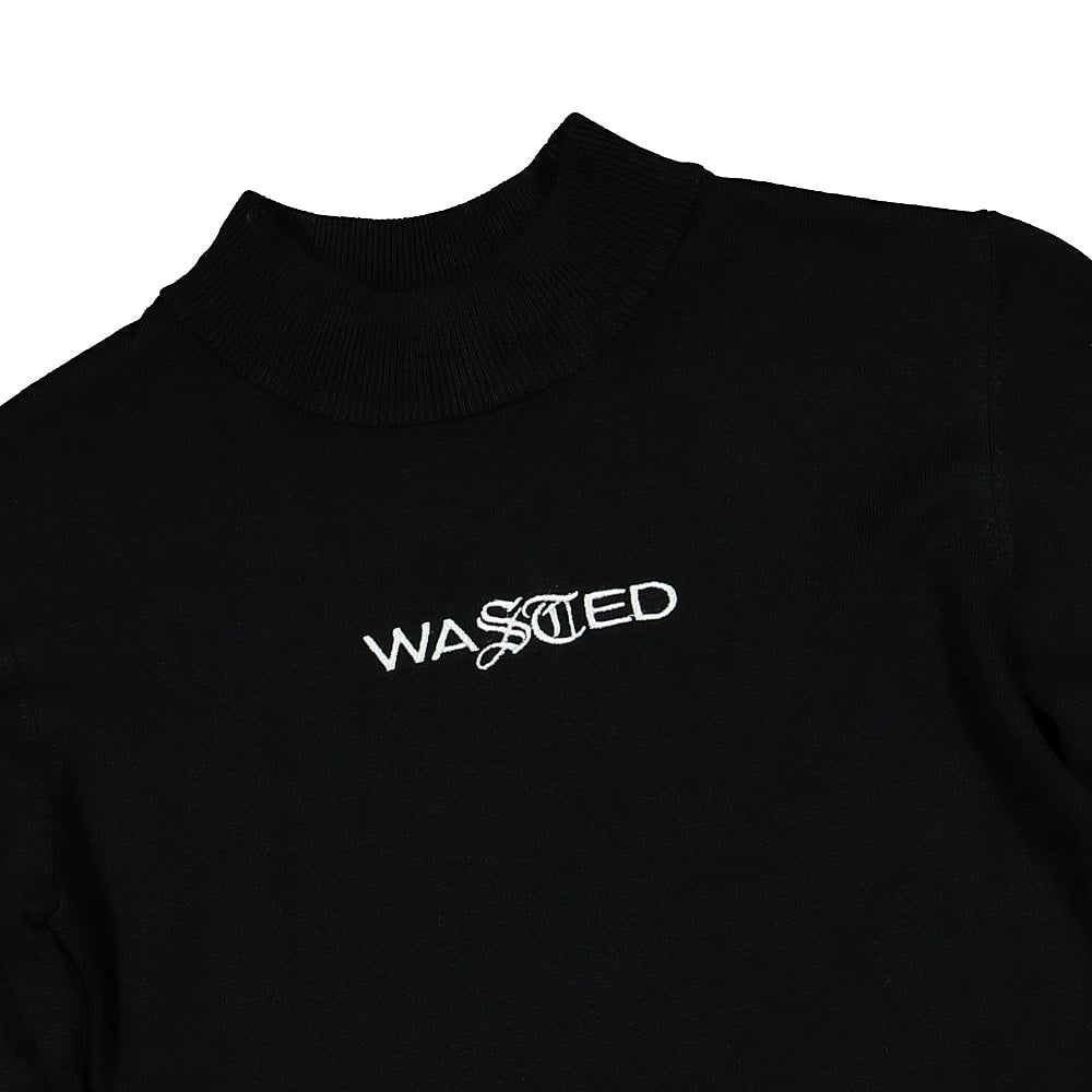 Wasted Paris Signature Knit Dress Black Dresses Close-up | Overkill