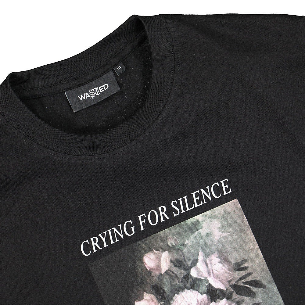 Wasted Paris Silence Tee Black T-Shirts Close-up | Overkill