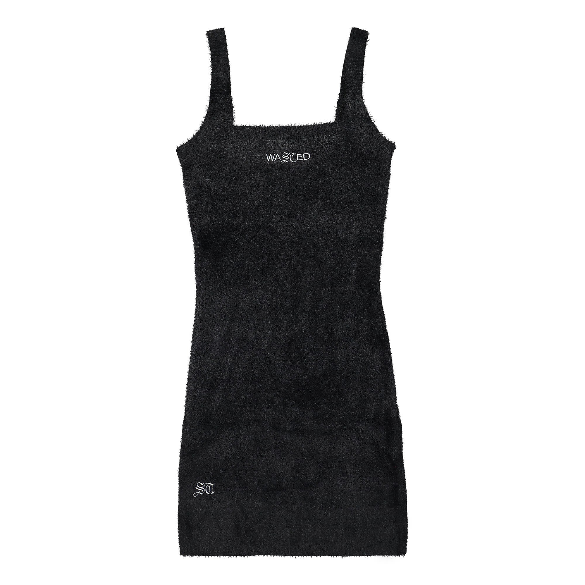 Wasted Paris Wmns Liv Fuzzy Dress Black Dresses Detail view 2 | Overkill