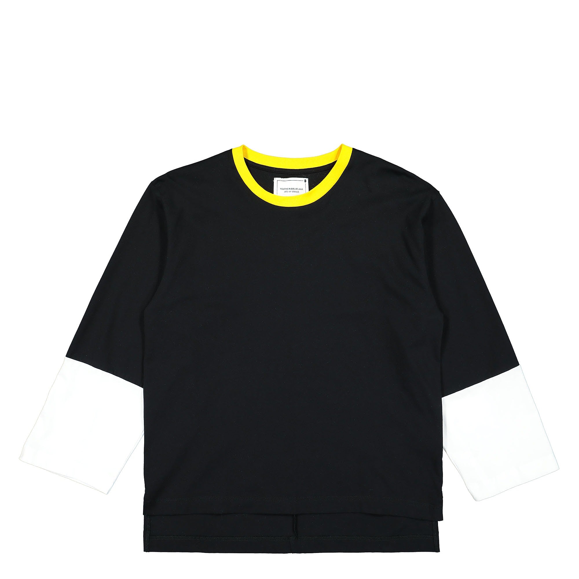 Youths In Balaclava Signature Long Sleeve Tee Black / White T-Shirts YOU05T002 | Overkill