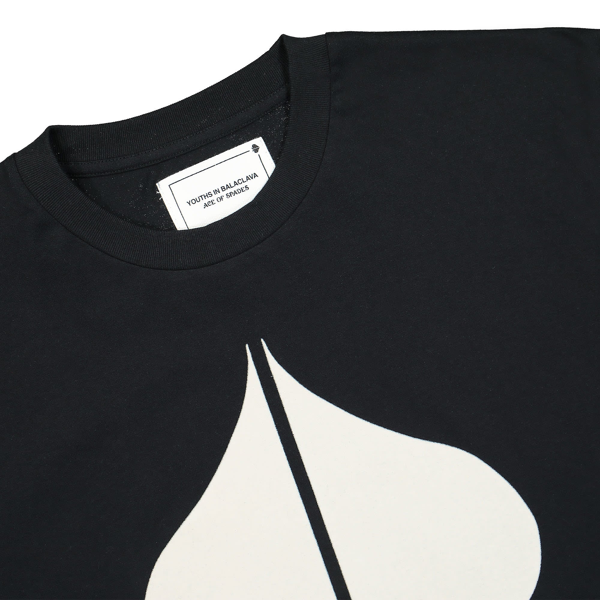 Youths In Balaclava Spades Tee Black / White T-Shirts Close-up | Overkill