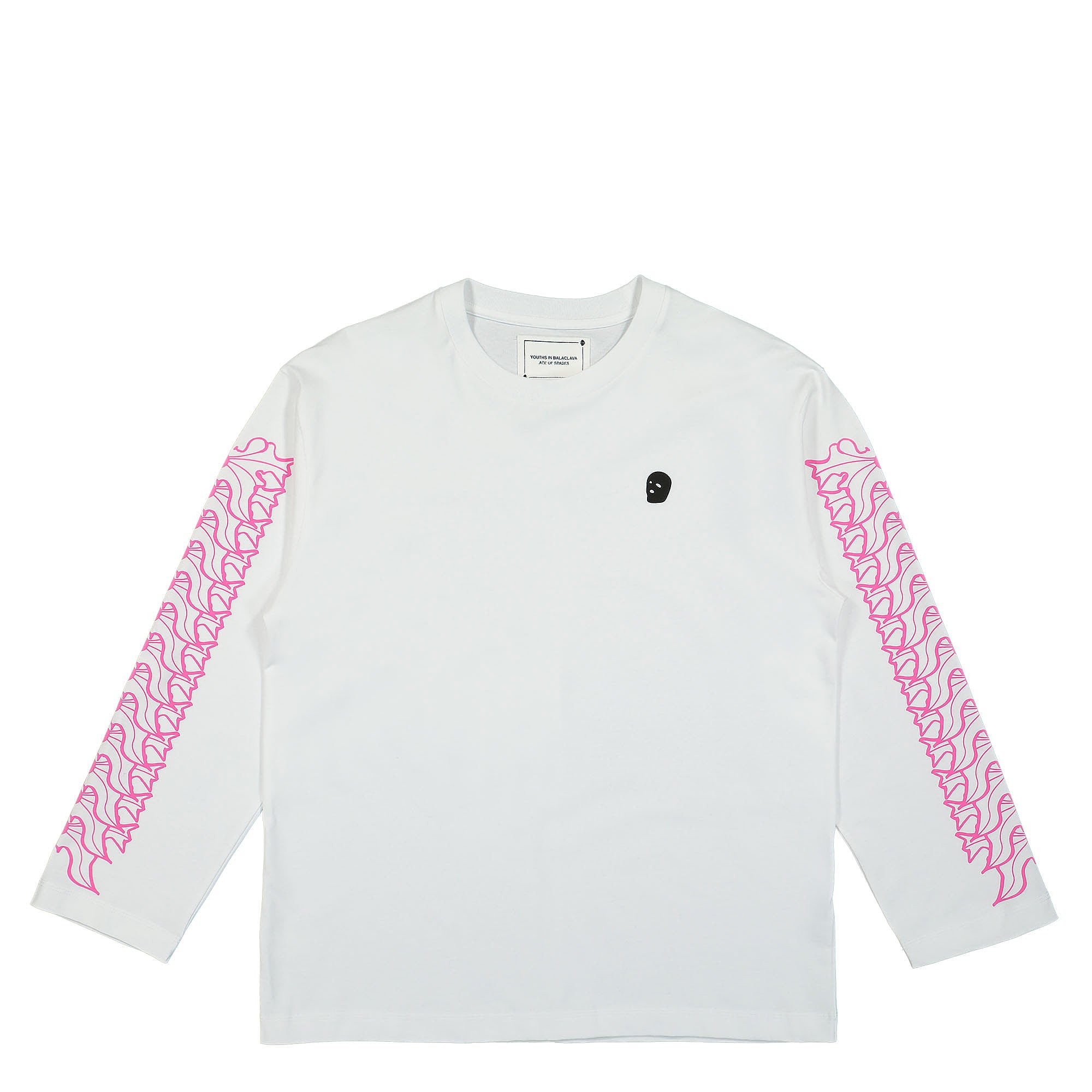 Youths In Balaclava Flower Long Sleeve Tee White Longsleeves YOU05T010-2 | Overkill