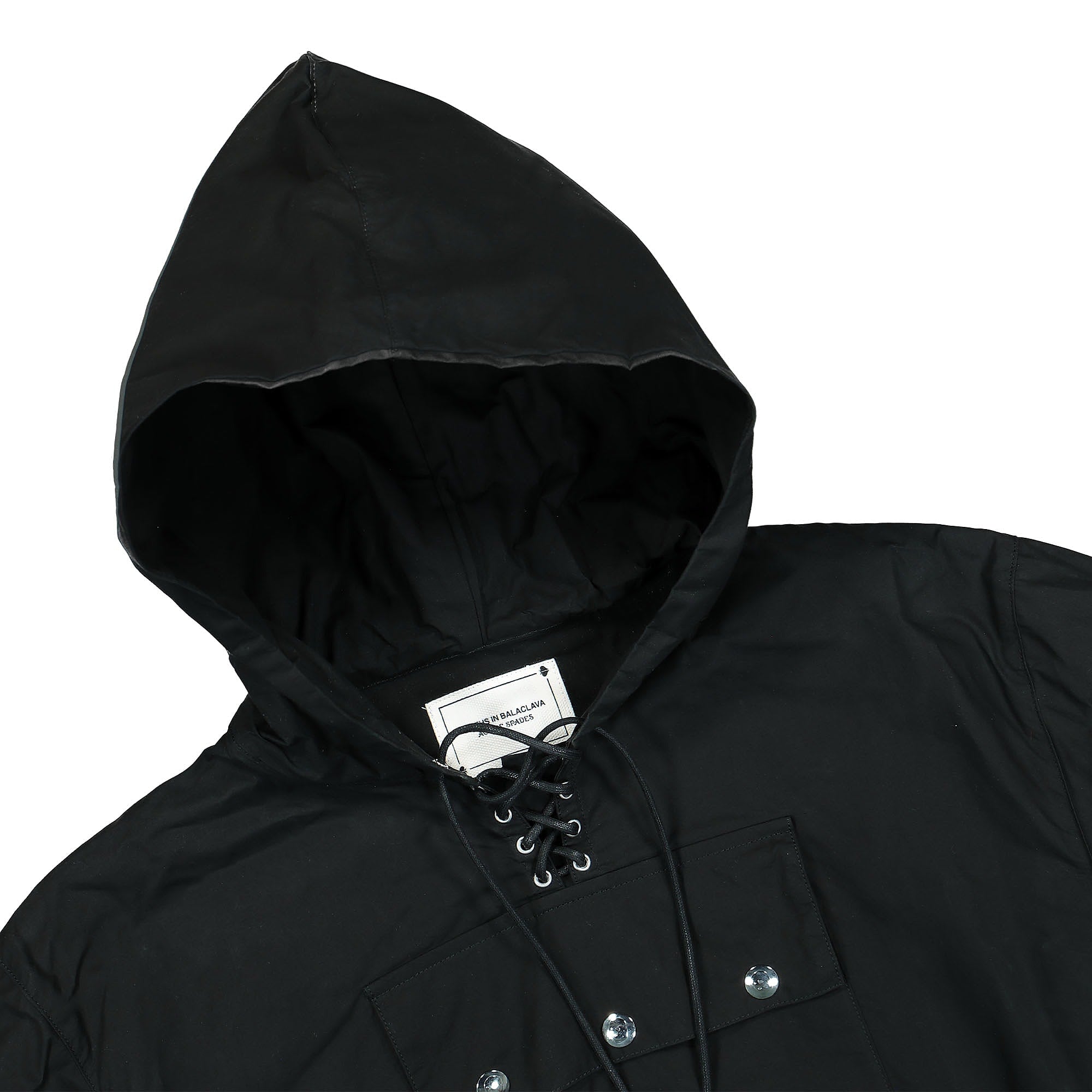 Youths In Balaclava Techpack Hoodie Parka Black Hoodies Close-up | Overkill