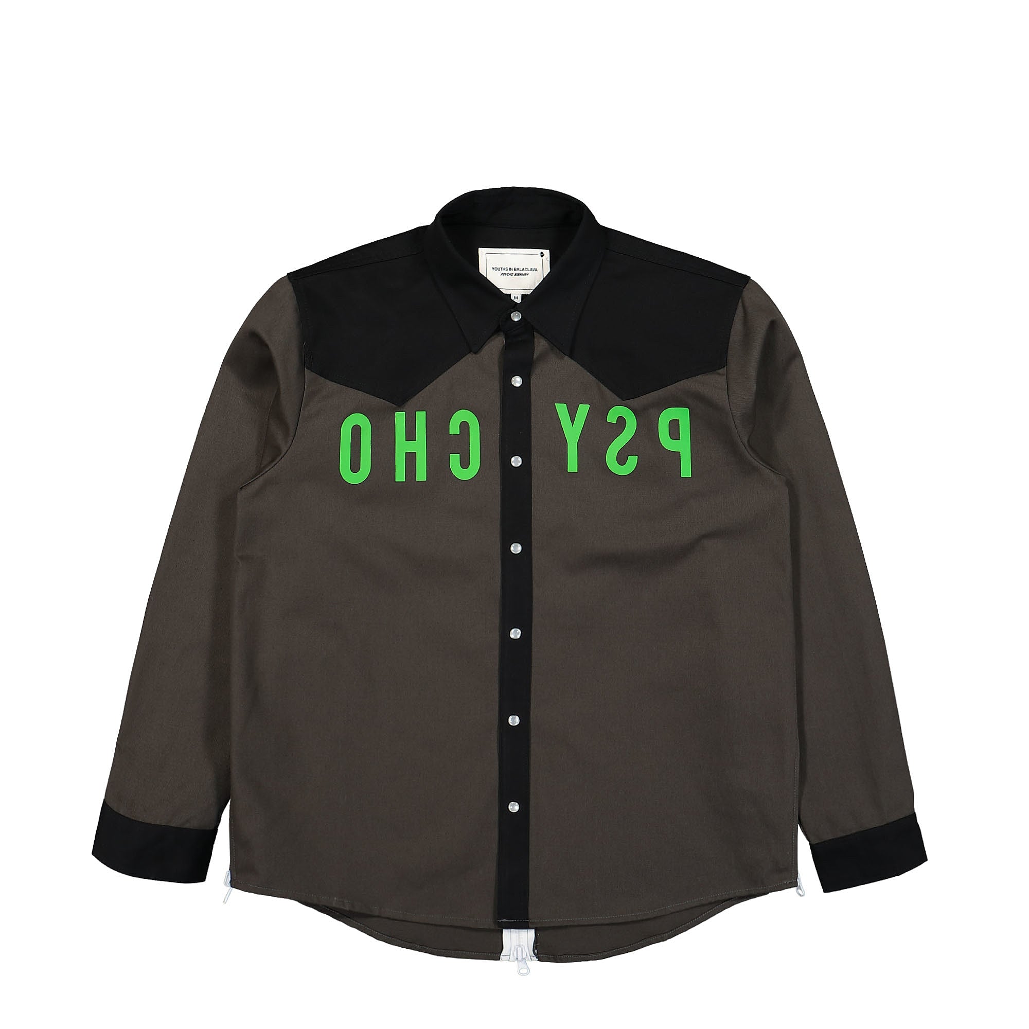 Youths In Balaclava Psycho Western Shirt Dark Grey Shirts YOU06B102 | Overkill