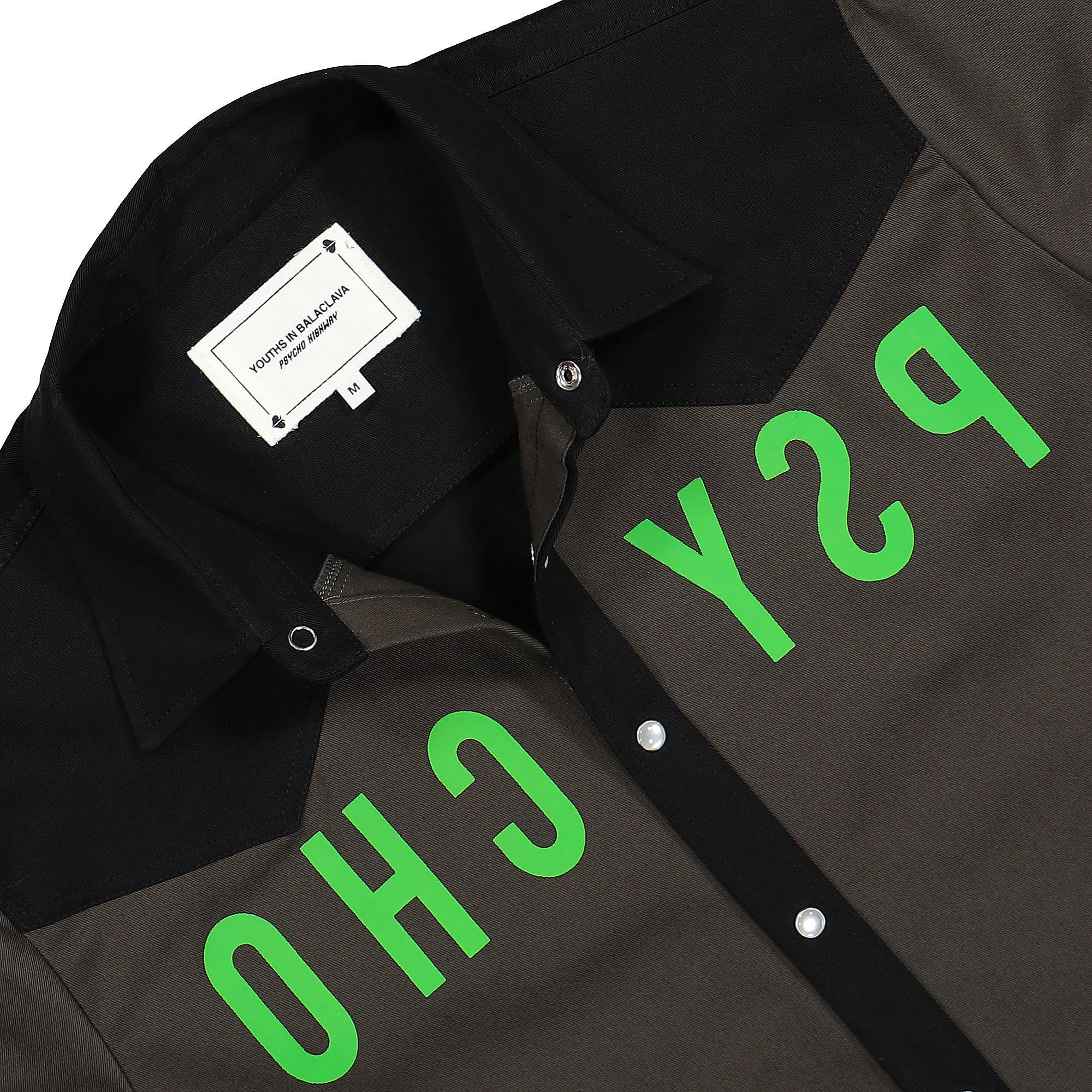 Youths In Balaclava Psycho Western Shirt Dark Grey Shirts Close-up | Overkill