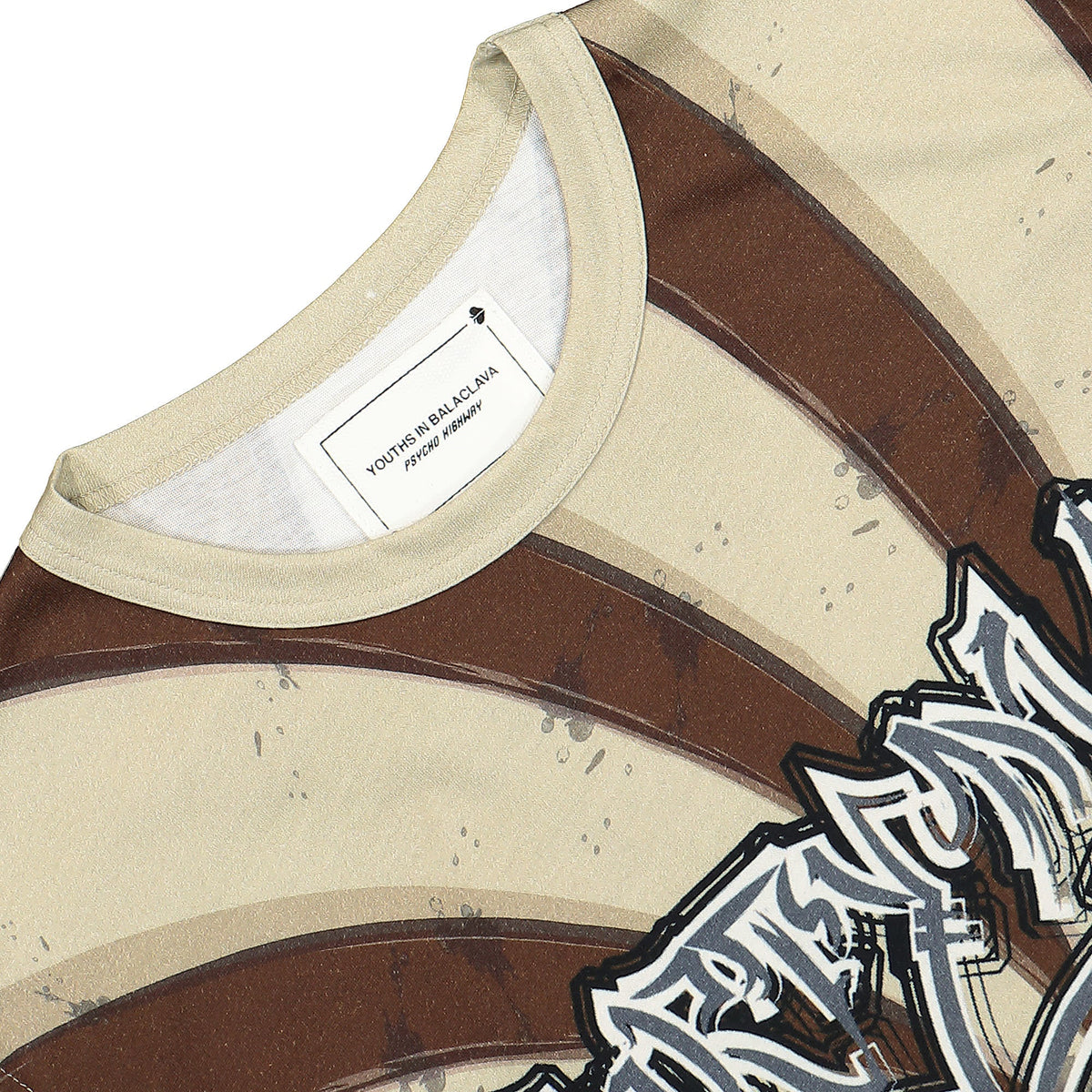 Youths In Balaclava Drrrt Sleeveless T-Shirt Brown T-Shirts Material | Overkill