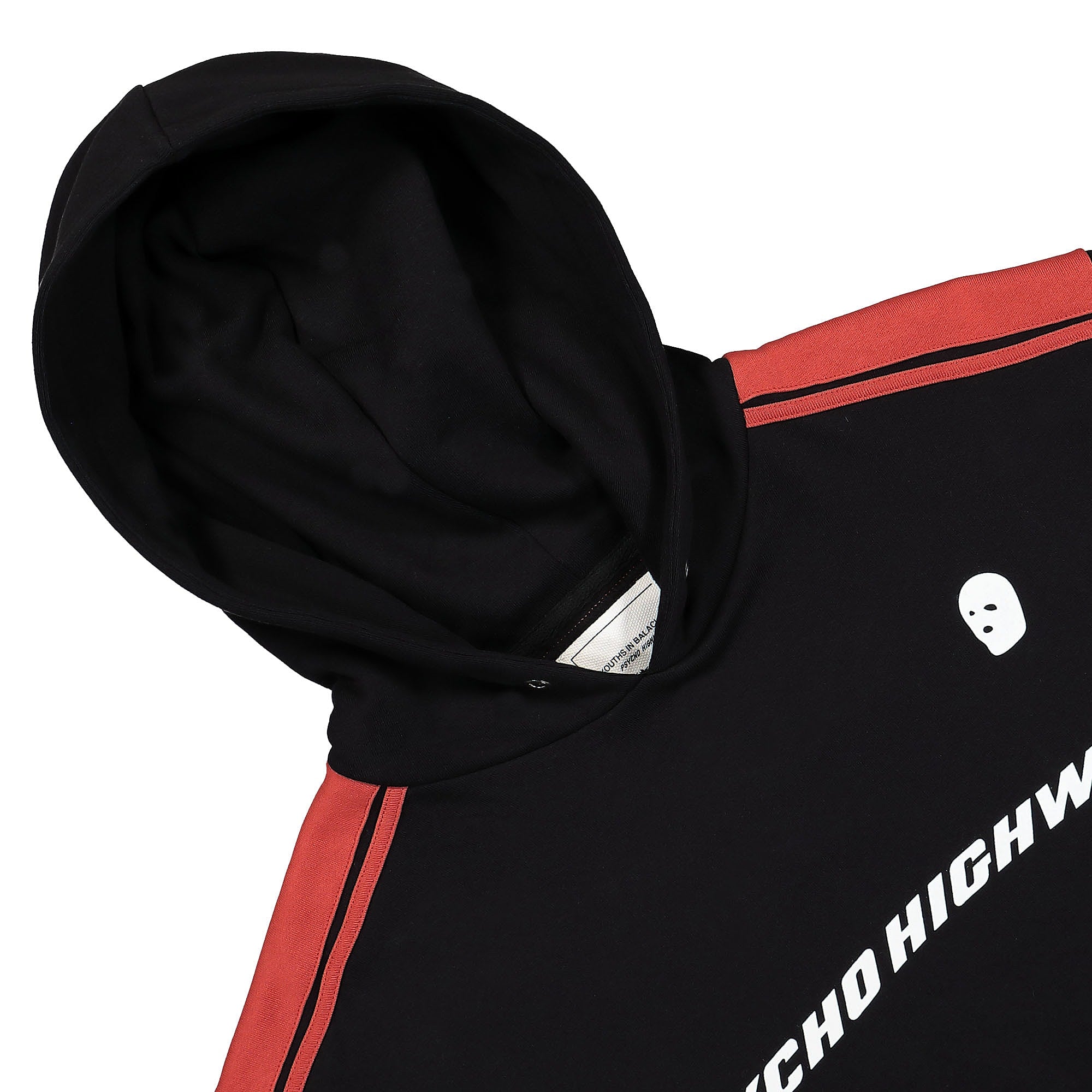 Youths In Balaclava Psycho Highway Hoodie Black Hoodies Close-up | Overkill