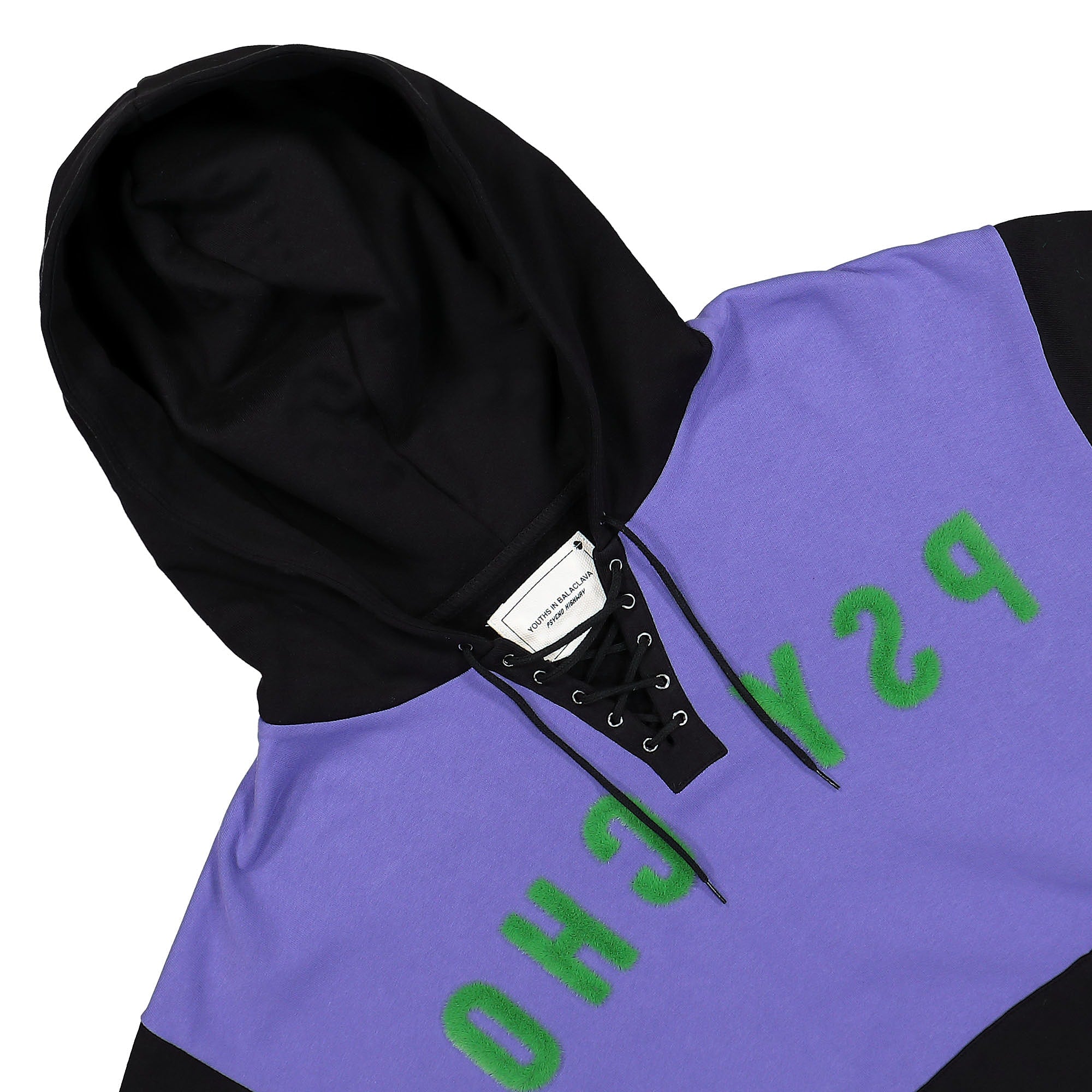 Youths In Balaclava Psycho Highway Hoodie Purple Hoodies Close-up | Overkill