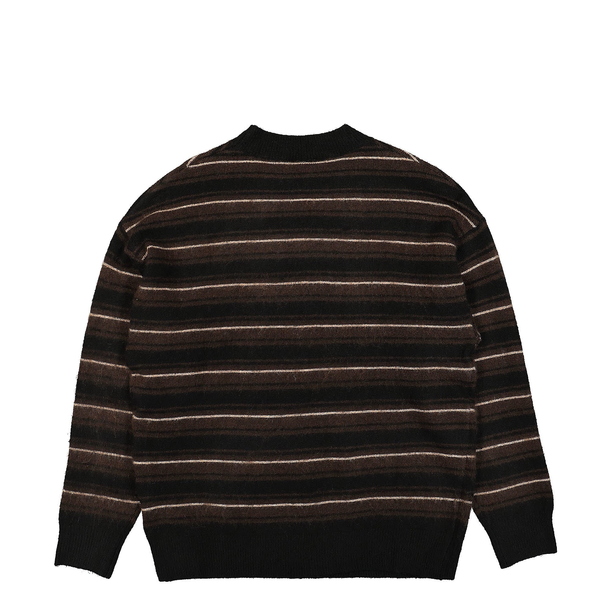 Wasted Paris Mohair Stripes Sweatshirt Brown / Black / Fog White Sweatshirts Material | Overkill