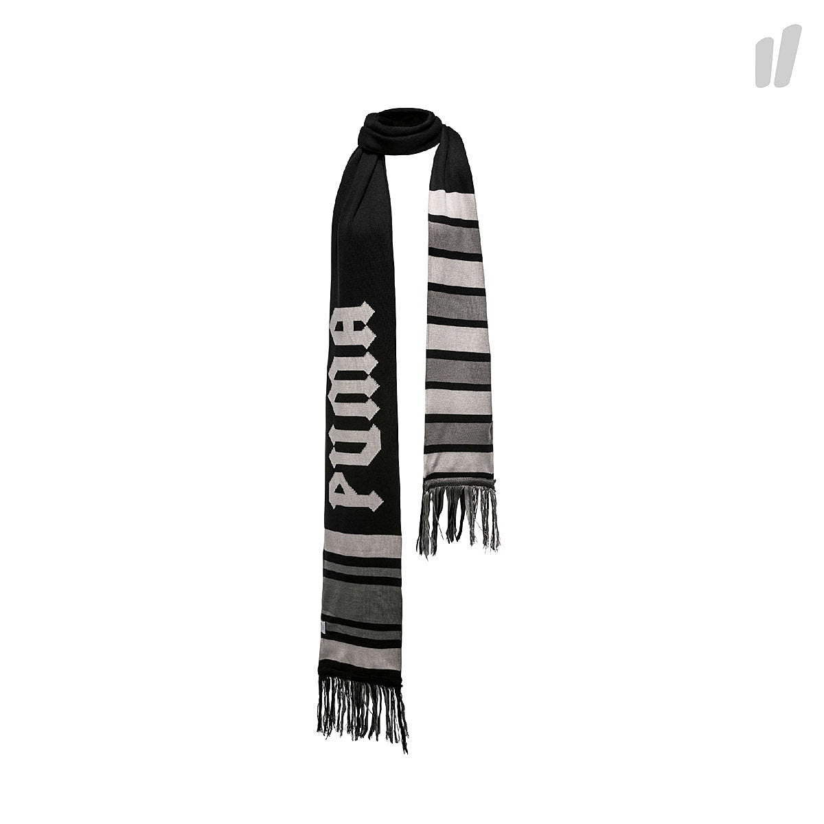 Puma Long Varsity Scarf Puma Black - Dove - Steel Gray Scarves 053428 03 | Overkill